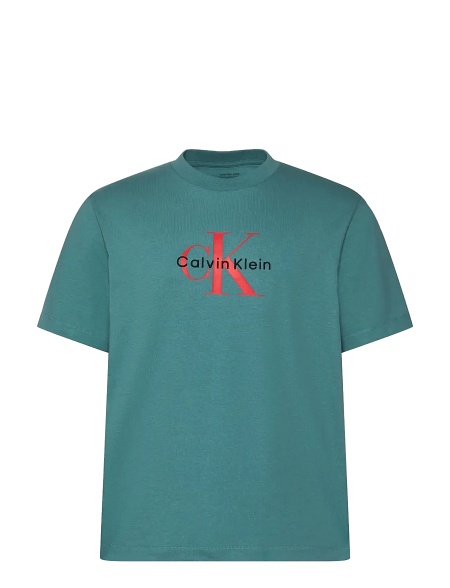 Calvin Klein Jeans - SS Hero Monologo Tee 20s - lühikeste varrukatega t-särgid - tequila blue - 1