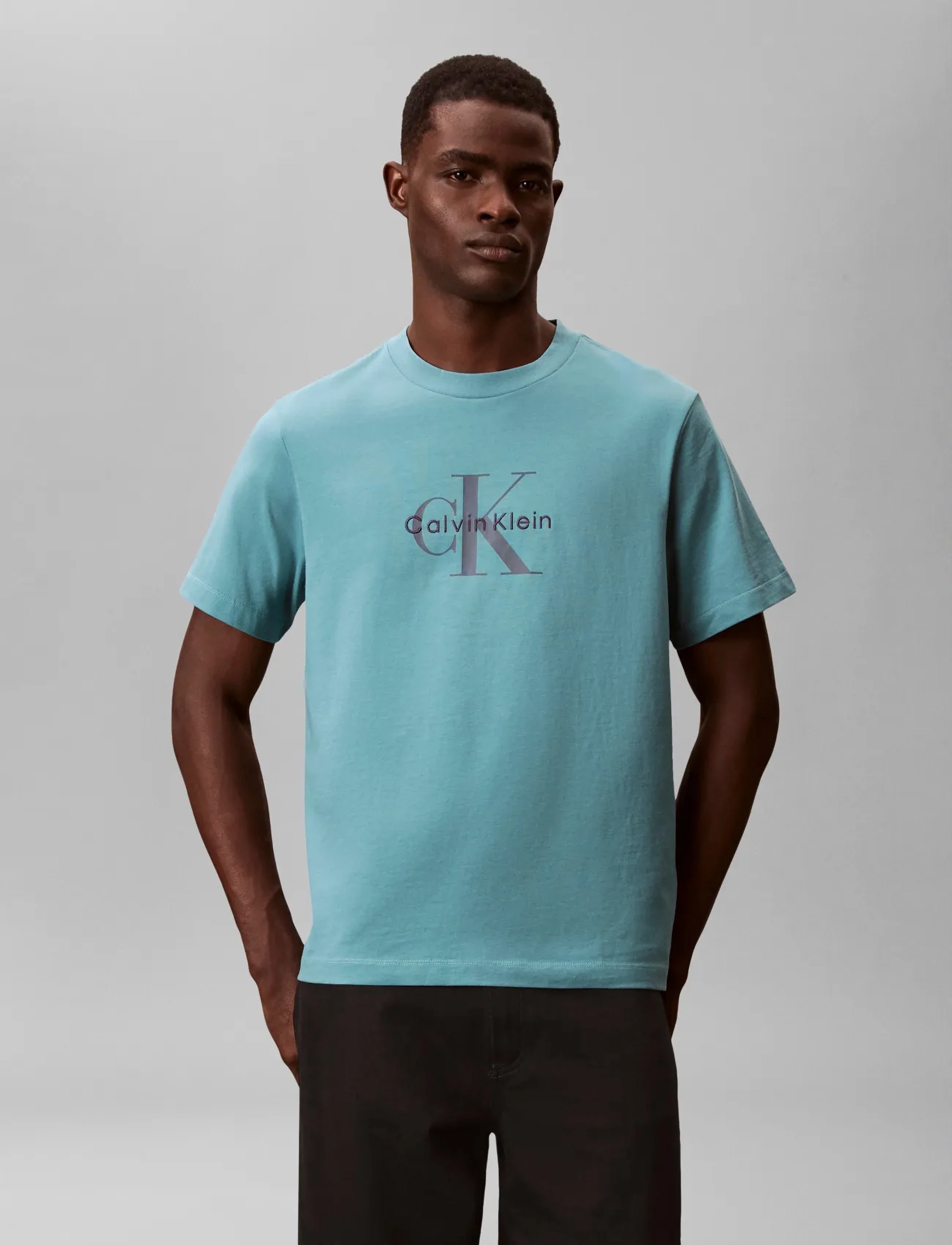 Calvin Klein Jeans - SS Hero Monologo Tee 20s - lühikeste varrukatega t-särgid - tequila blue - 2