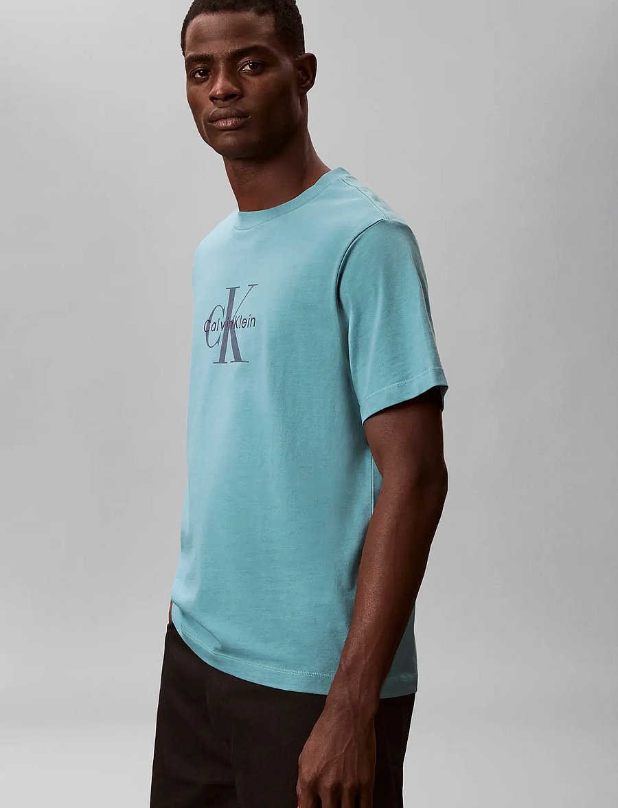 Calvin Klein Jeans - SS Hero Monologo Tee 20s - lühikeste varrukatega t-särgid - tequila blue - 5