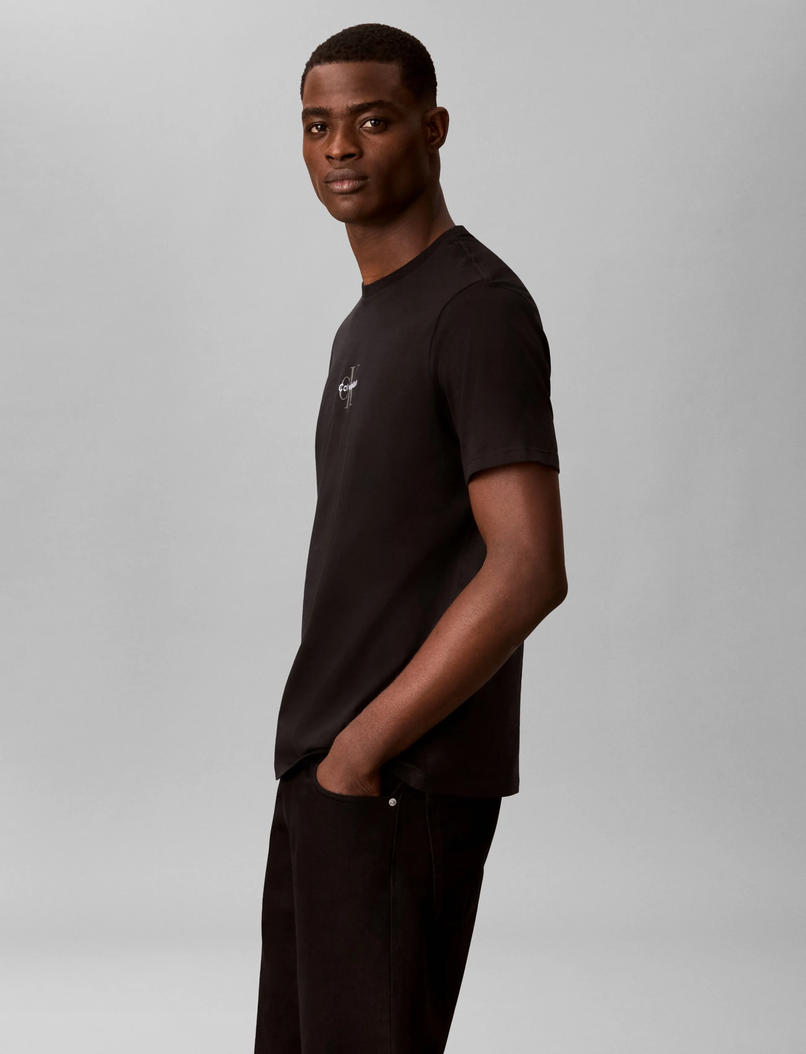 Calvin Klein Jeans Ss 30S Micro Monologo Graphic Te t-shirts - bas herr – bild 5