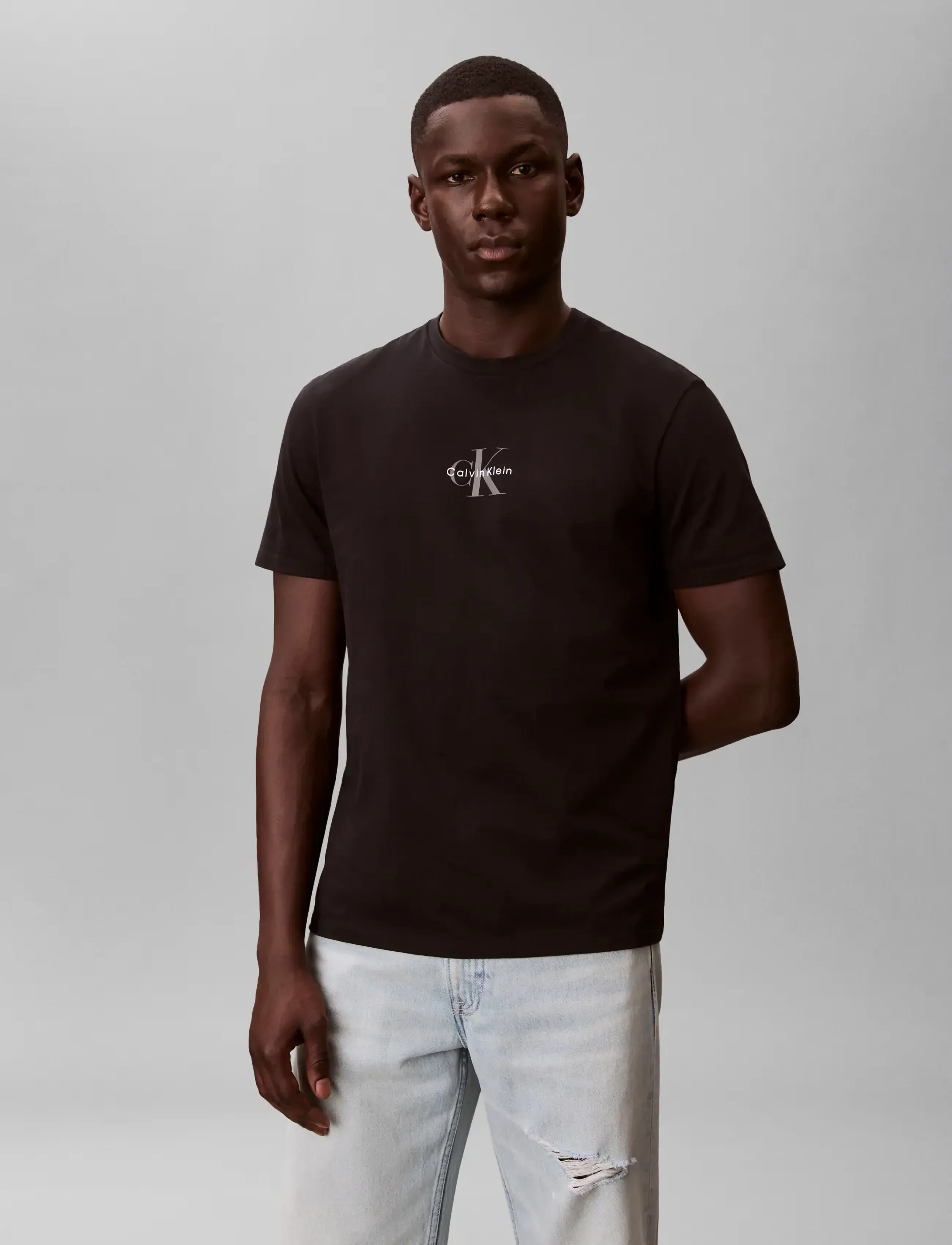 Calvin Klein Jeans - SS 30S MICRO MONOLOGO GRAPHIC TE - kortärmade t-shirts - black - 5