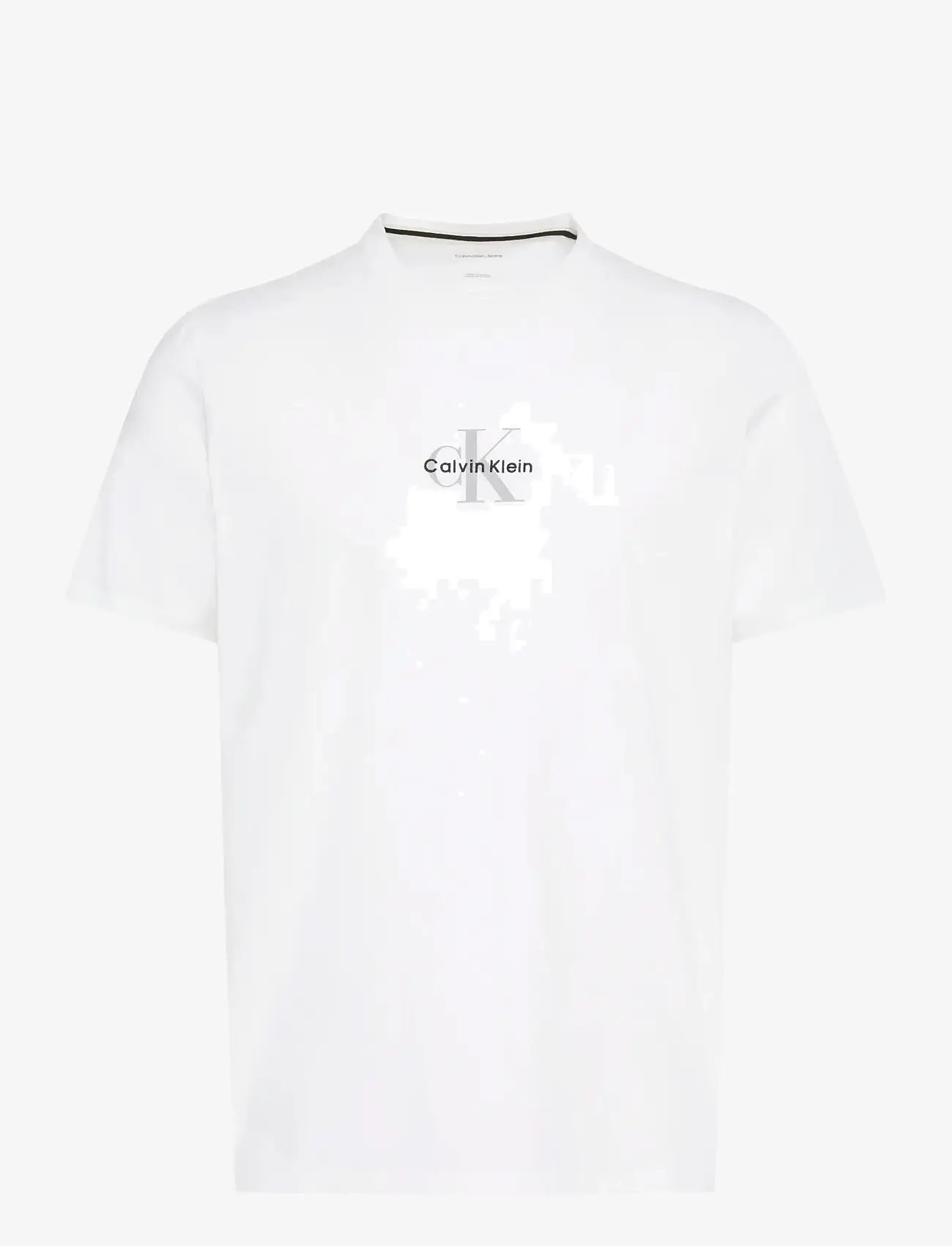 Calvin Klein Jeans - SS 30S MICRO MONOLOGO TEE - kortærmede t-shirts - bright white - 1