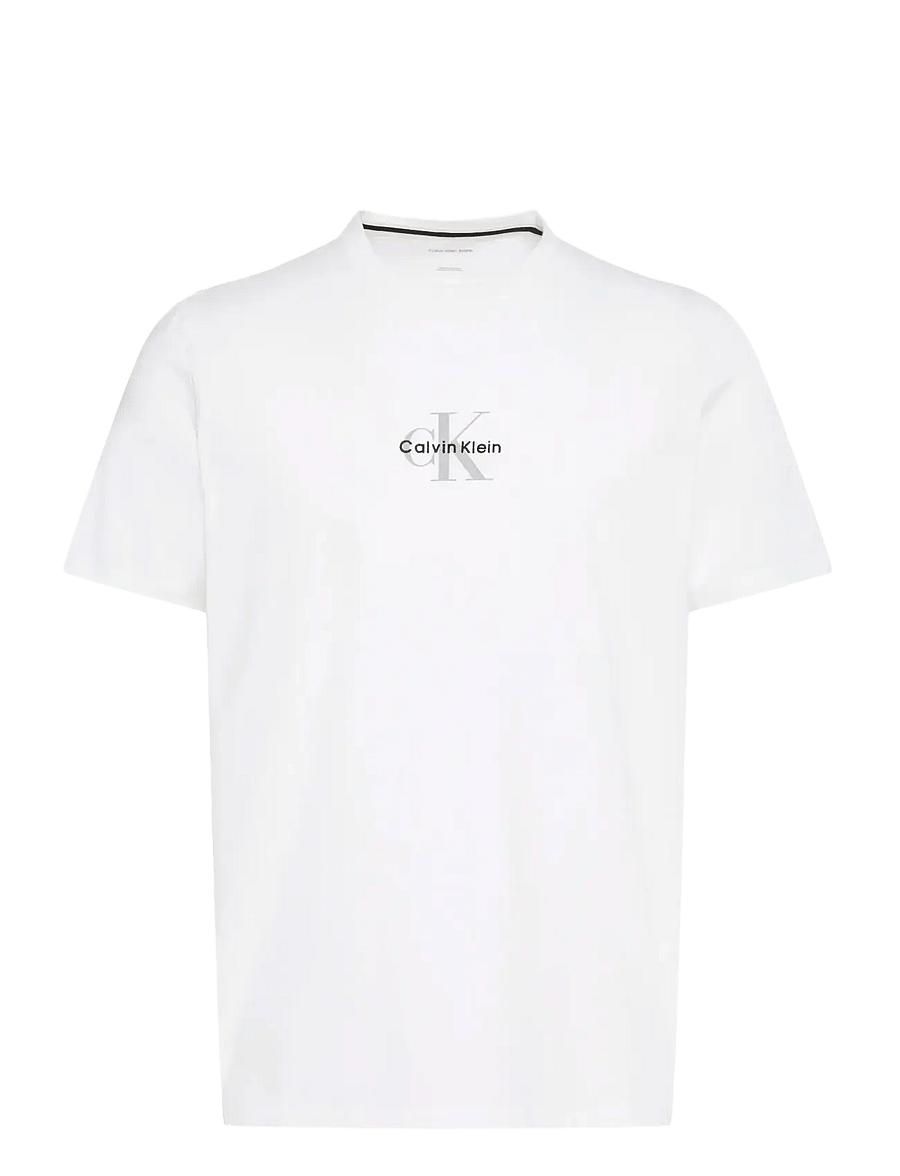 Calvin Klein Jeans - SS 30S MICRO MONOLOGO GRAPHIC TE - t-shirts à manches courtes - bright white - 1