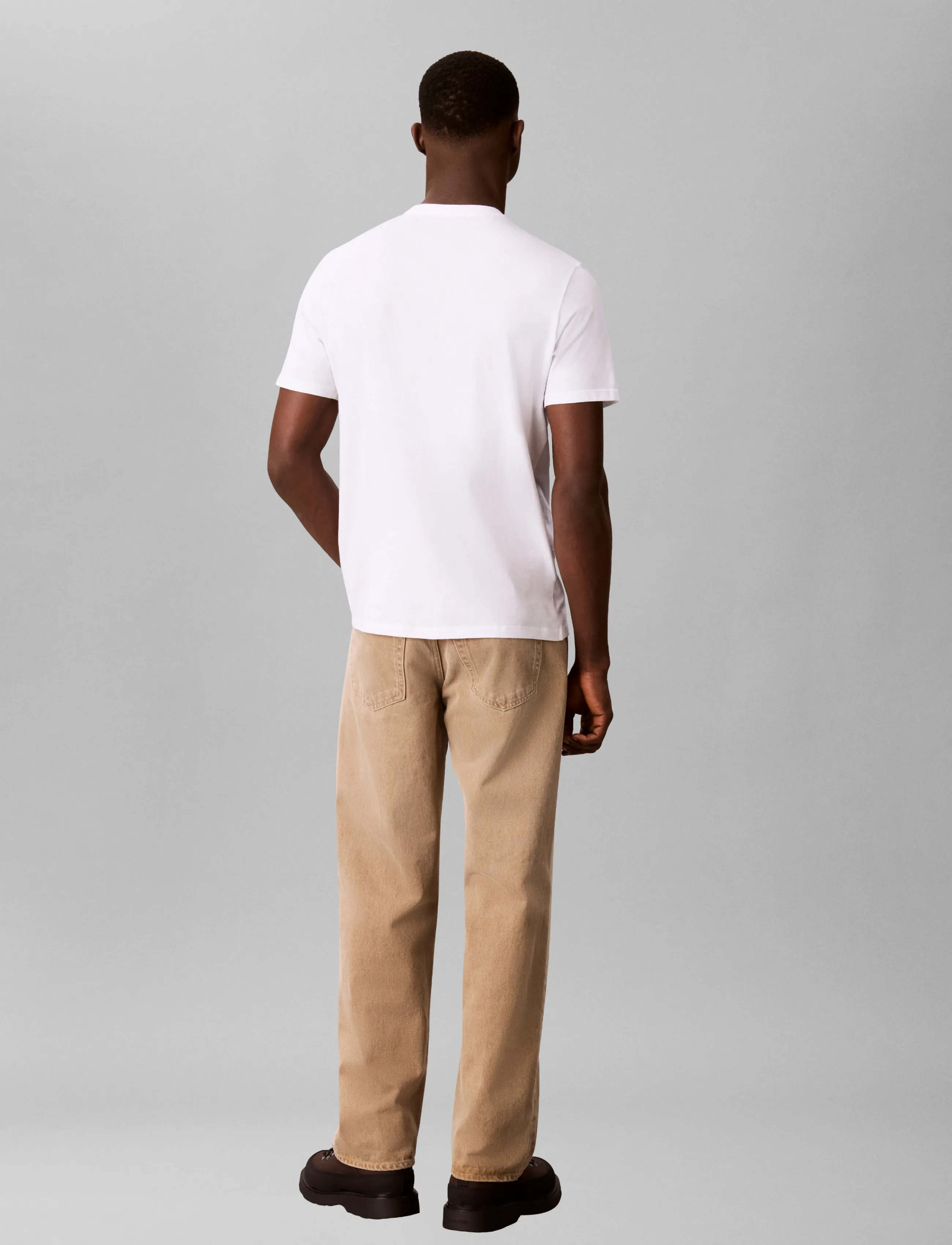 Calvin Klein Jeans - SS 30S MICRO MONOLOGO TEE - short-sleeved t-shirts - bright white - 2
