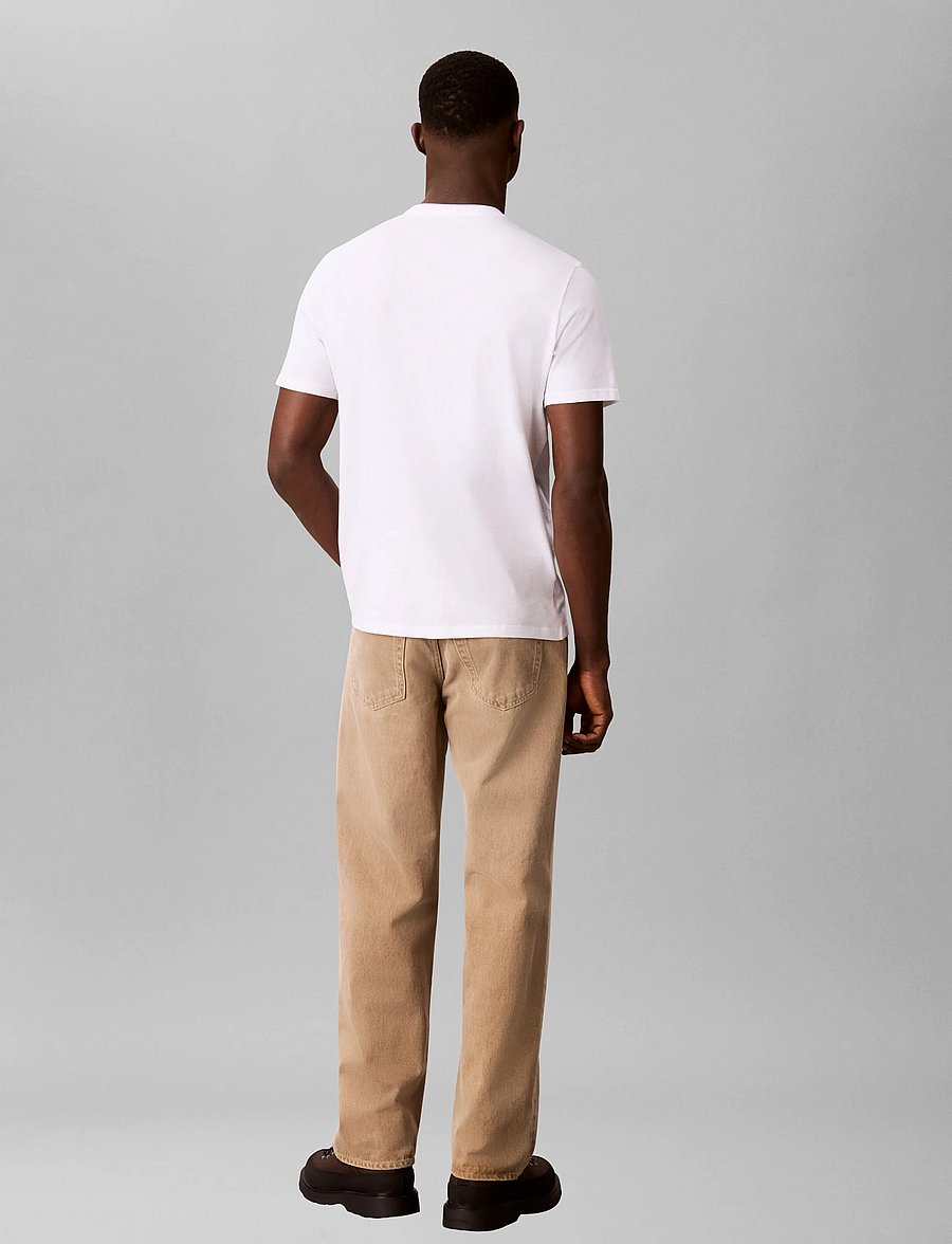 Calvin Klein Jeans - SS 30S MICRO MONOLOGO TEE - stutterma bolir - bright white - 2