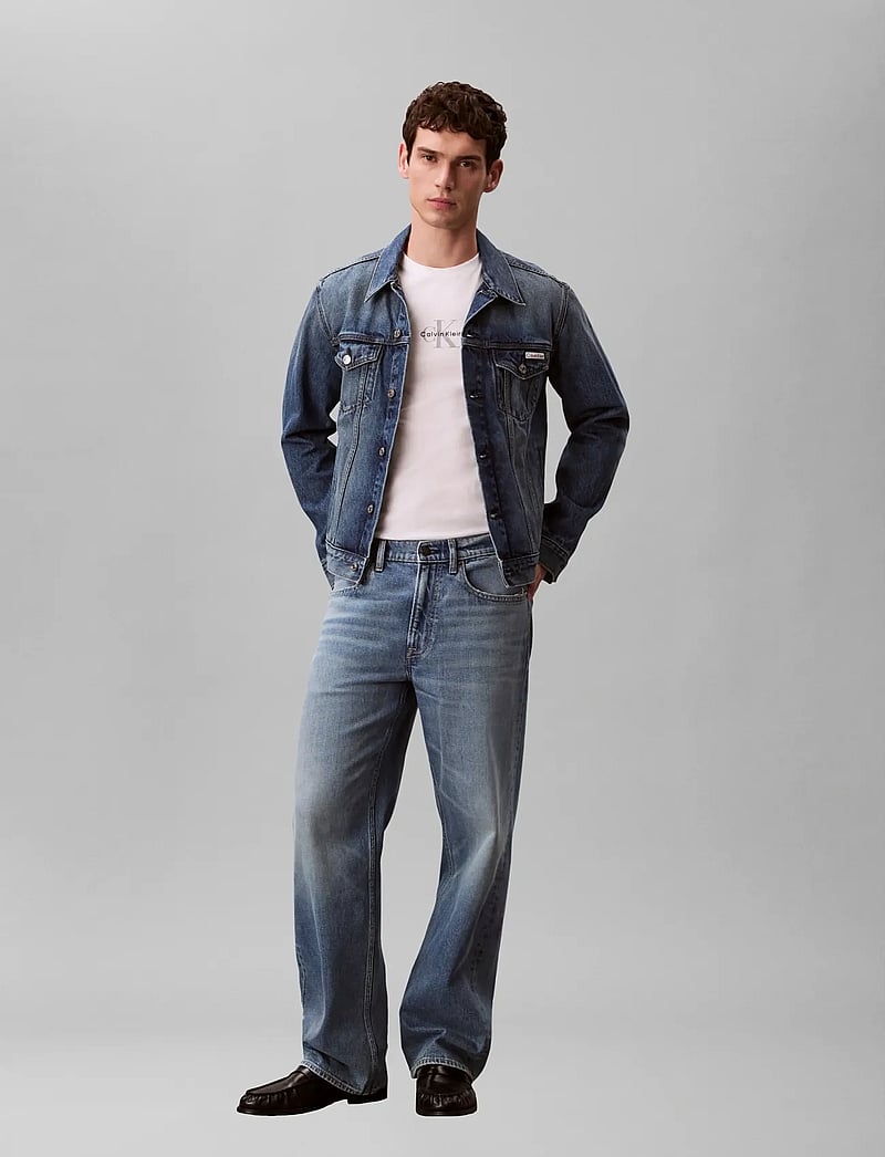 Calvin Klein Jeans - SS 30S MICRO MONOLOGO TEE - kortærmede t-shirts - bright white - 3
