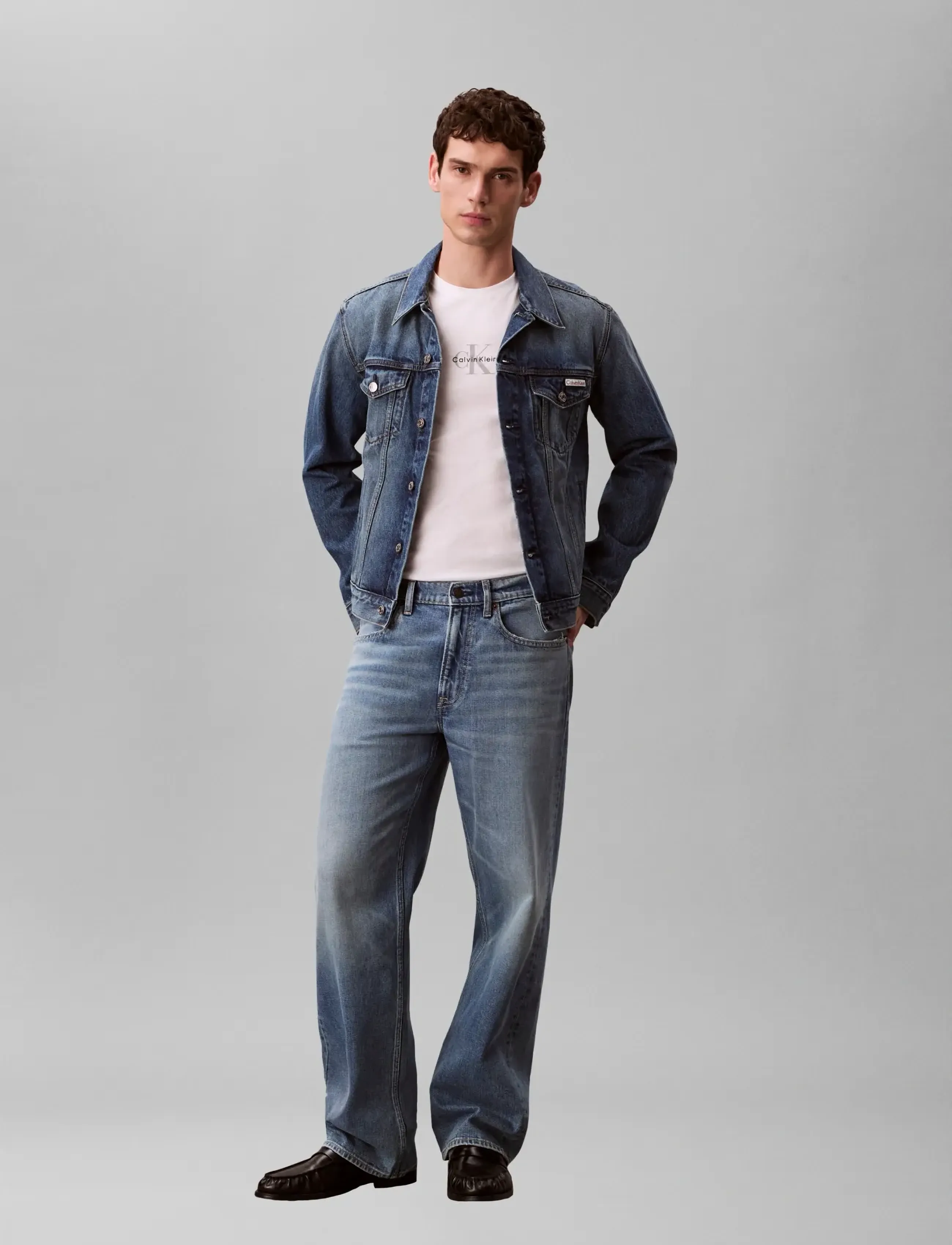 Calvin Klein Jeans - SS 30S MICRO MONOLOGO GRAPHIC TE - t-shirts à manches courtes - bright white - 3