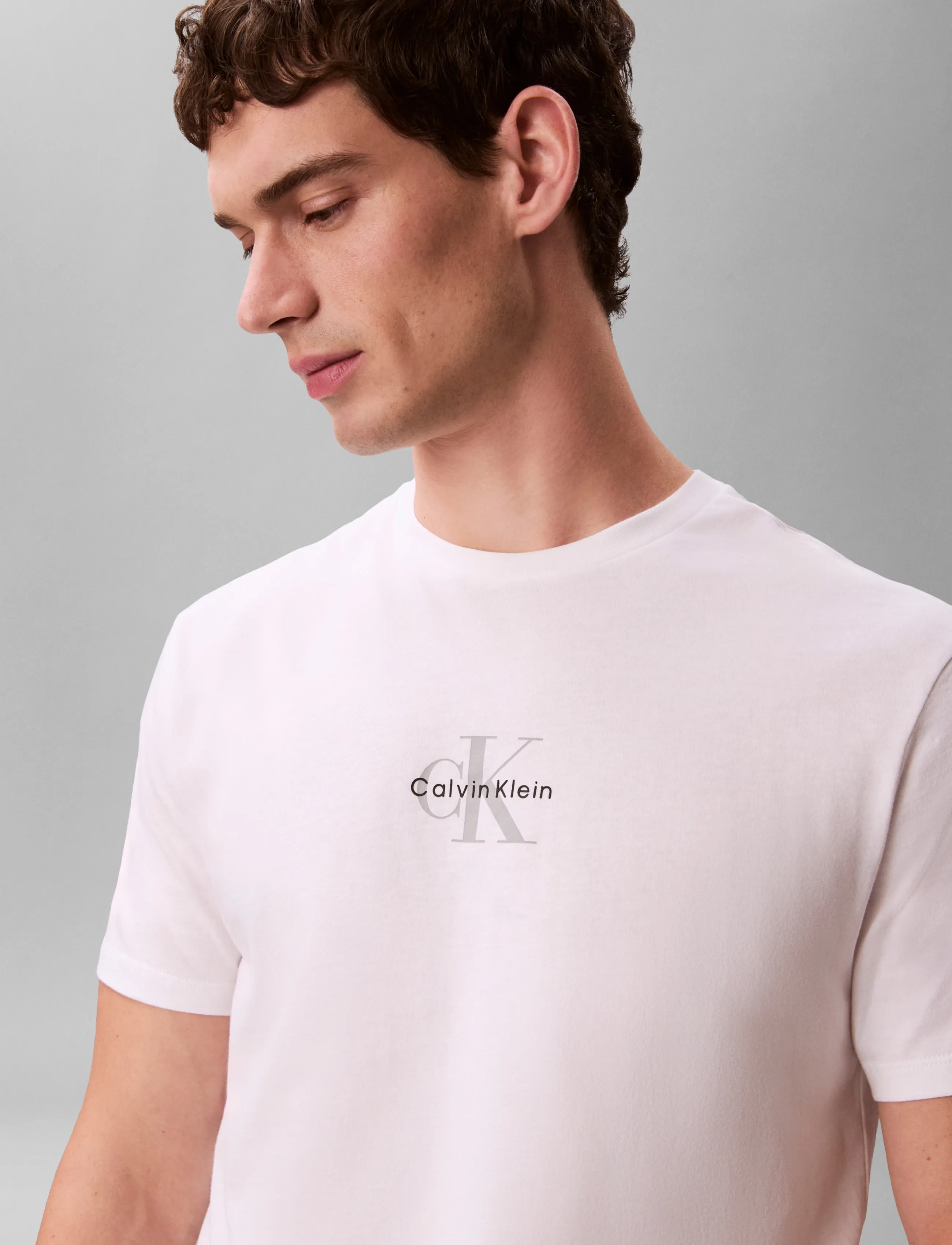 Calvin Klein Jeans Ss 30S Micro Monologo Graphic Te t-shirts - bas herr – bild 7