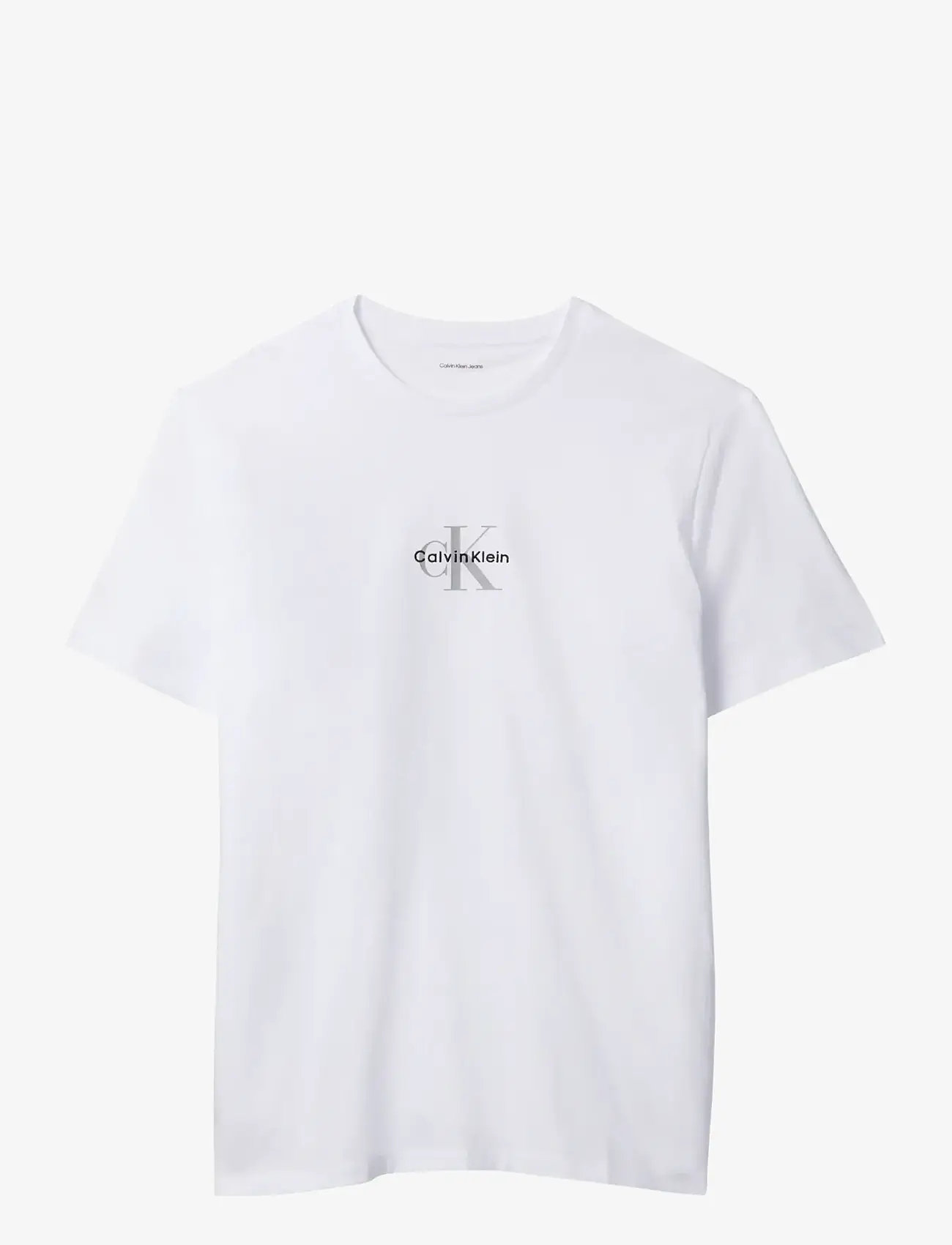 Calvin Klein Jeans - SS 30S MICRO MONOLOGO TEE - kortærmede t-shirts - brilliant white - 1
