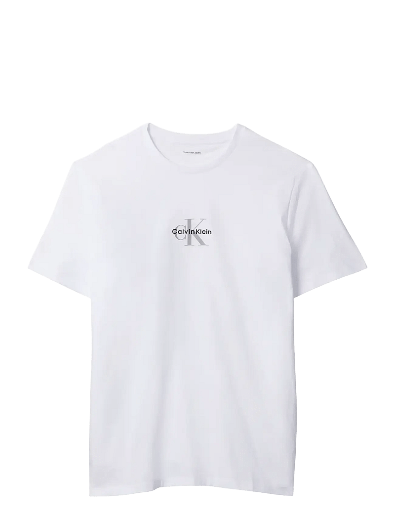 Calvin Klein Jeans - SS 30S MICRO MONOLOGO TEE - kortærmede t-shirts - brilliant white - 1