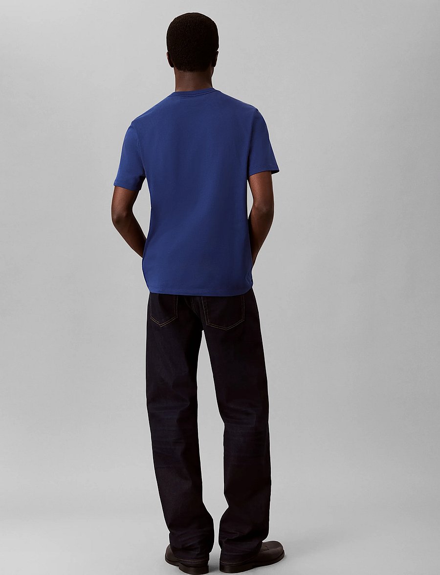 Calvin Klein Jeans - SS 30S MICRO MONOLOGO GRAPHIC TE - kurzärmelige t-shirts - estate blue - 2