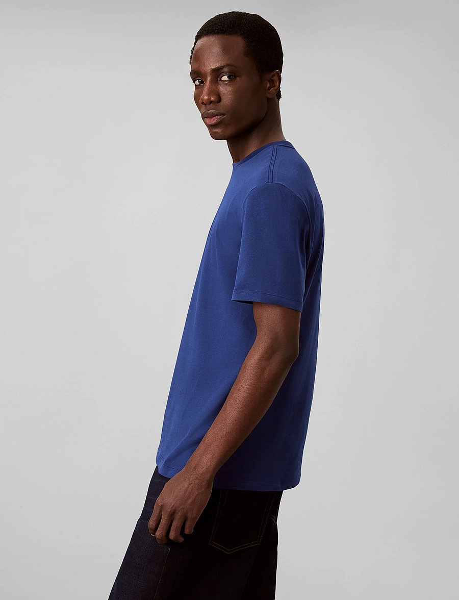 Calvin Klein Jeans - SS 30S MICRO MONOLOGO GRAPHIC TE - kurzärmelige t-shirts - estate blue - 5