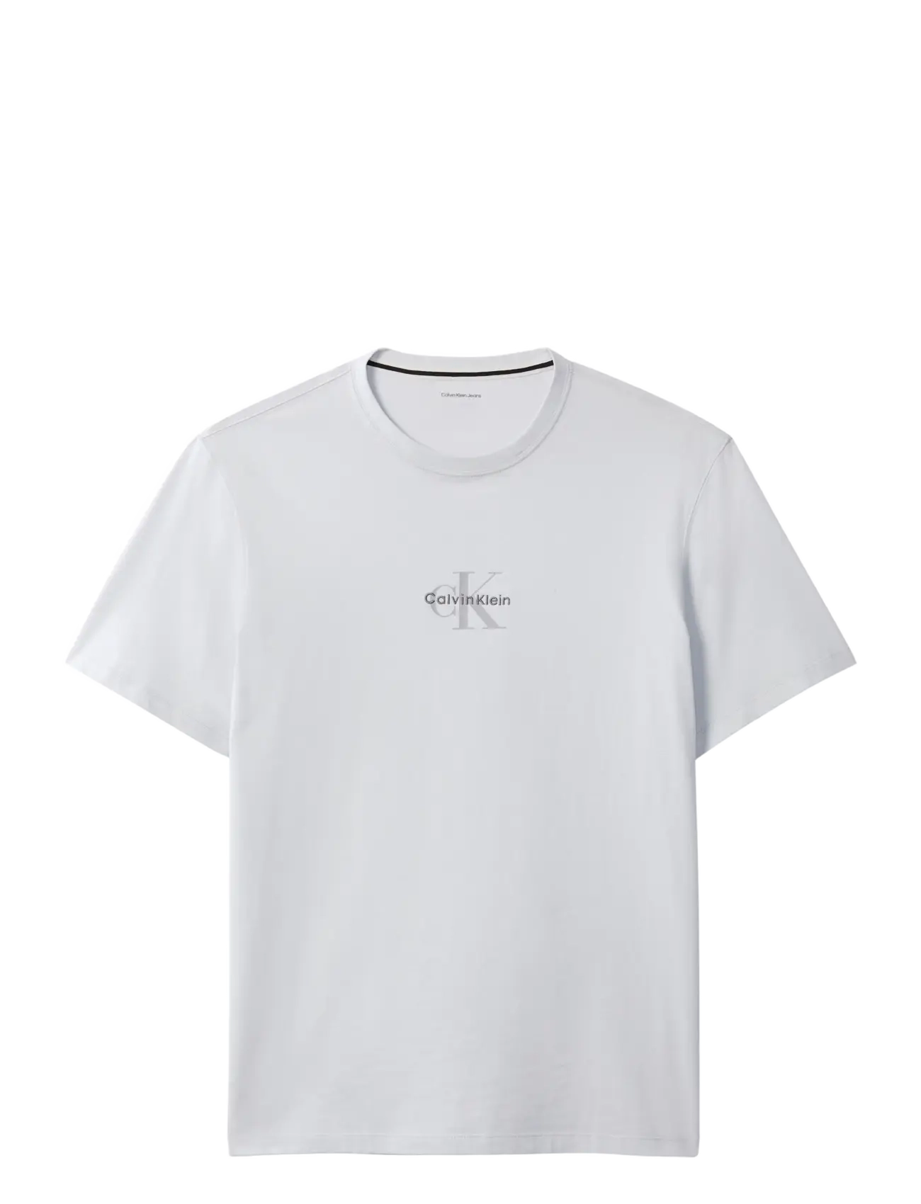Calvin Klein Jeans - SS 30S MICRO MONOLOGO GRAPHIC TE - kurzärmelige t-shirts - marble gray - 1