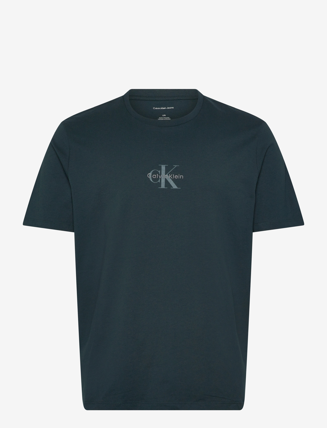Calvin Klein Jeans - SS 30S MICRO MONOLOGO TEE - kortærmede t-shirts - nearly navy - 1