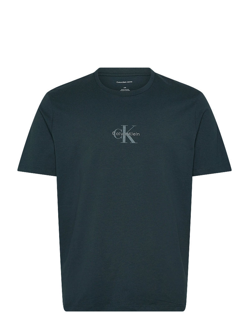 Calvin Klein Jeans - SS 30S MICRO MONOLOGO TEE - kortærmede t-shirts - nearly navy - 1