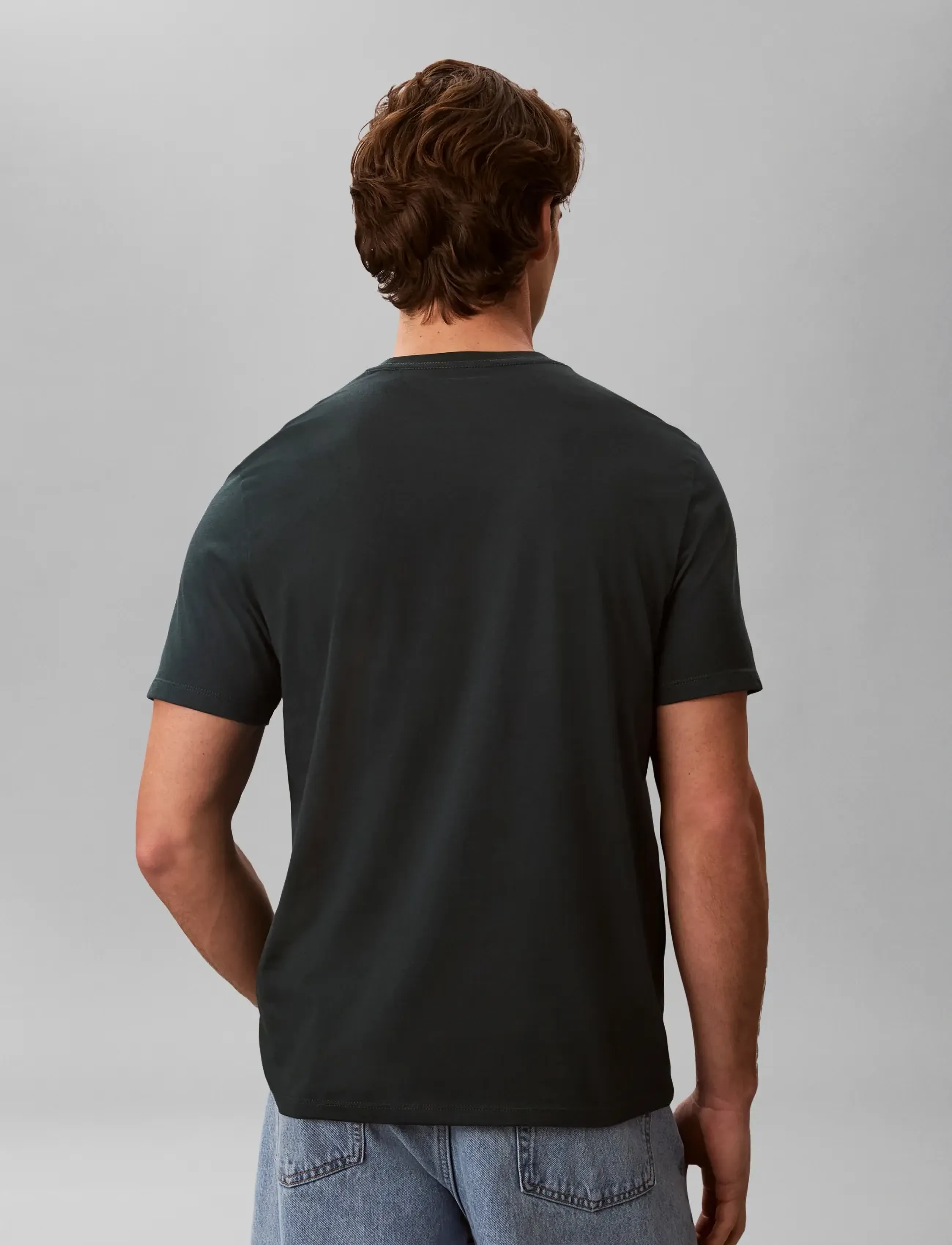 Calvin Klein Jeans - SS 30S MICRO MONOLOGO GRAPHIC TE - kortærmede t-shirts - nearly navy - 3