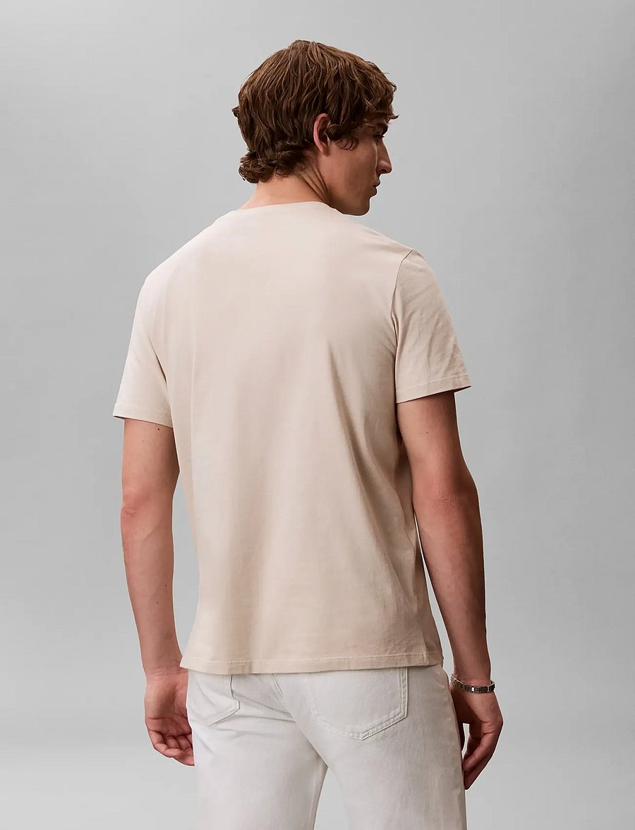 Calvin Klein Jeans - SS 30S MICRO MONOLOGO TEE - kortærmede t-shirts - oatmeal - 2