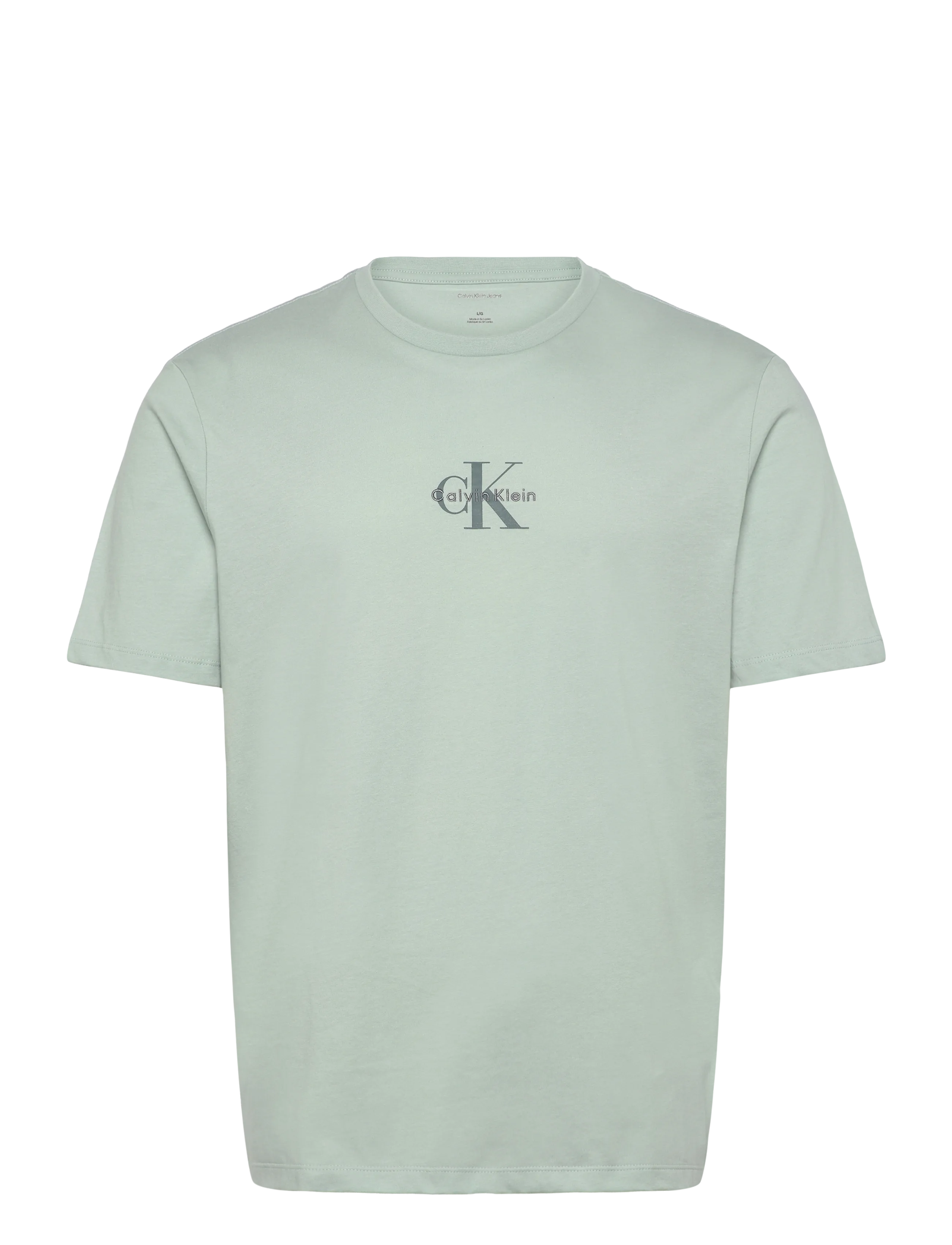 CALVIN KLEIN JEANS Ss 30S Micro Monologo Graphic Te Grün - S - Herren