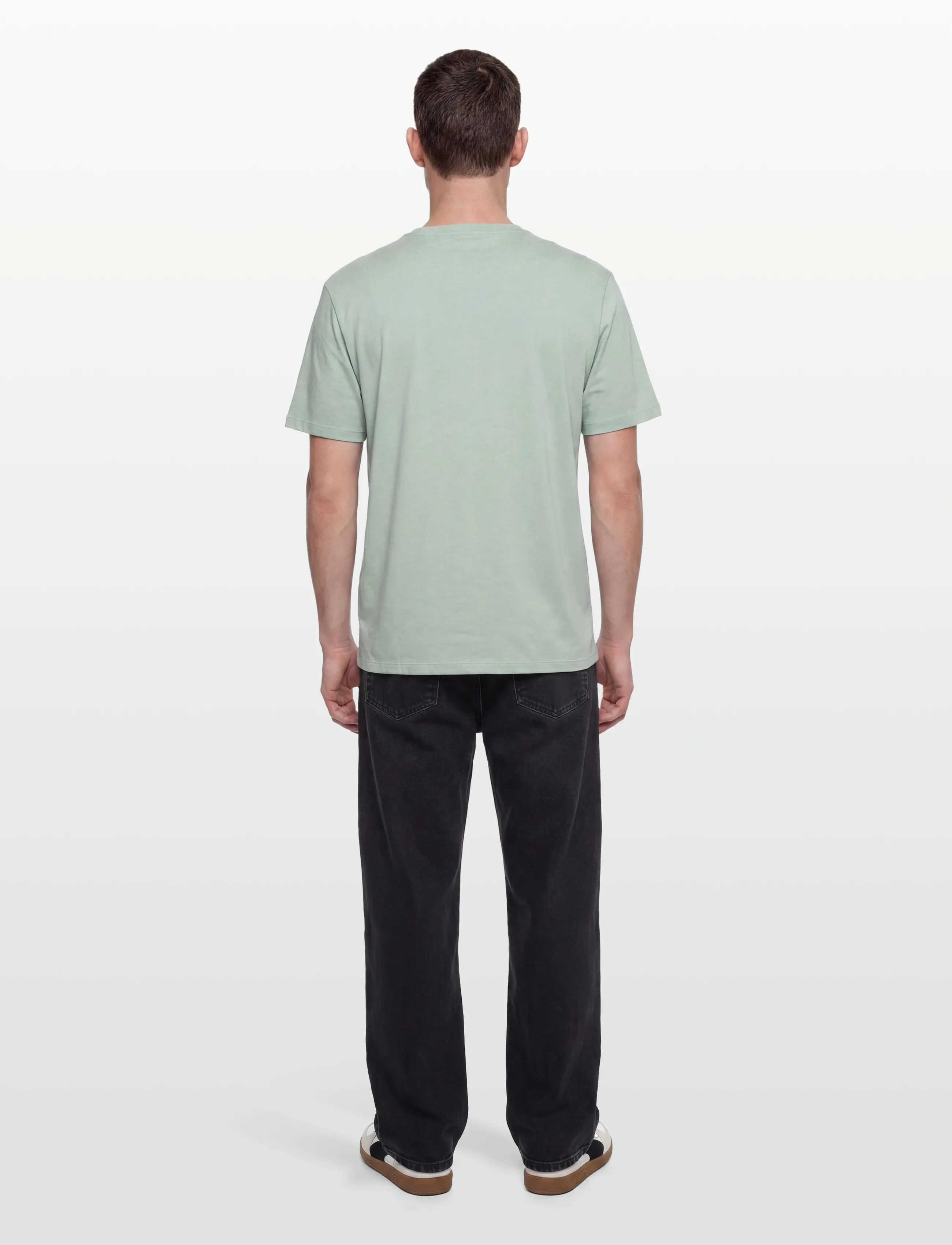 Calvin Klein Jeans - SS 30S MICRO MONOLOGO TEE - kortærmede t-shirts - pale meadow - 4
