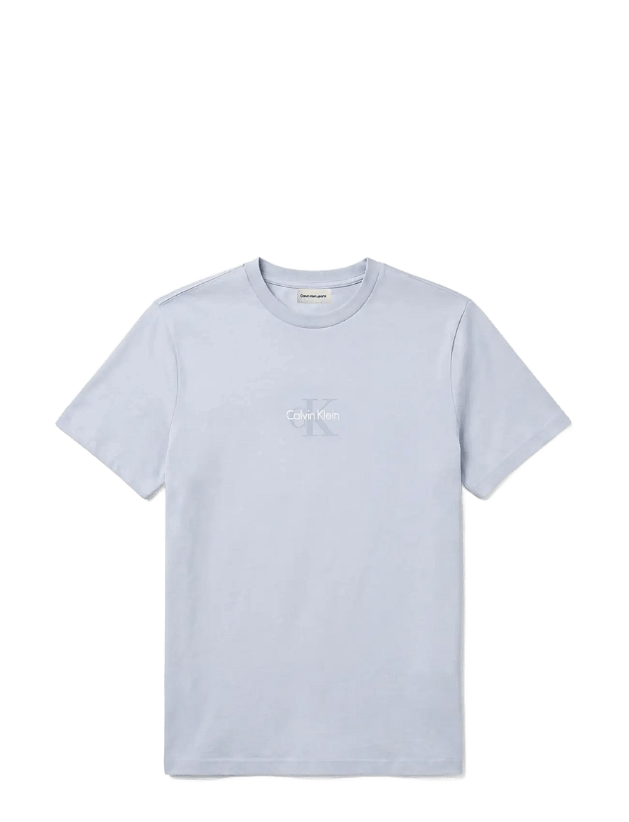 Calvin Klein Jeans - SS 30S MICRO MONOLOGO GRAPHIC TE - kurzärmelige t-shirts - plein air - 1