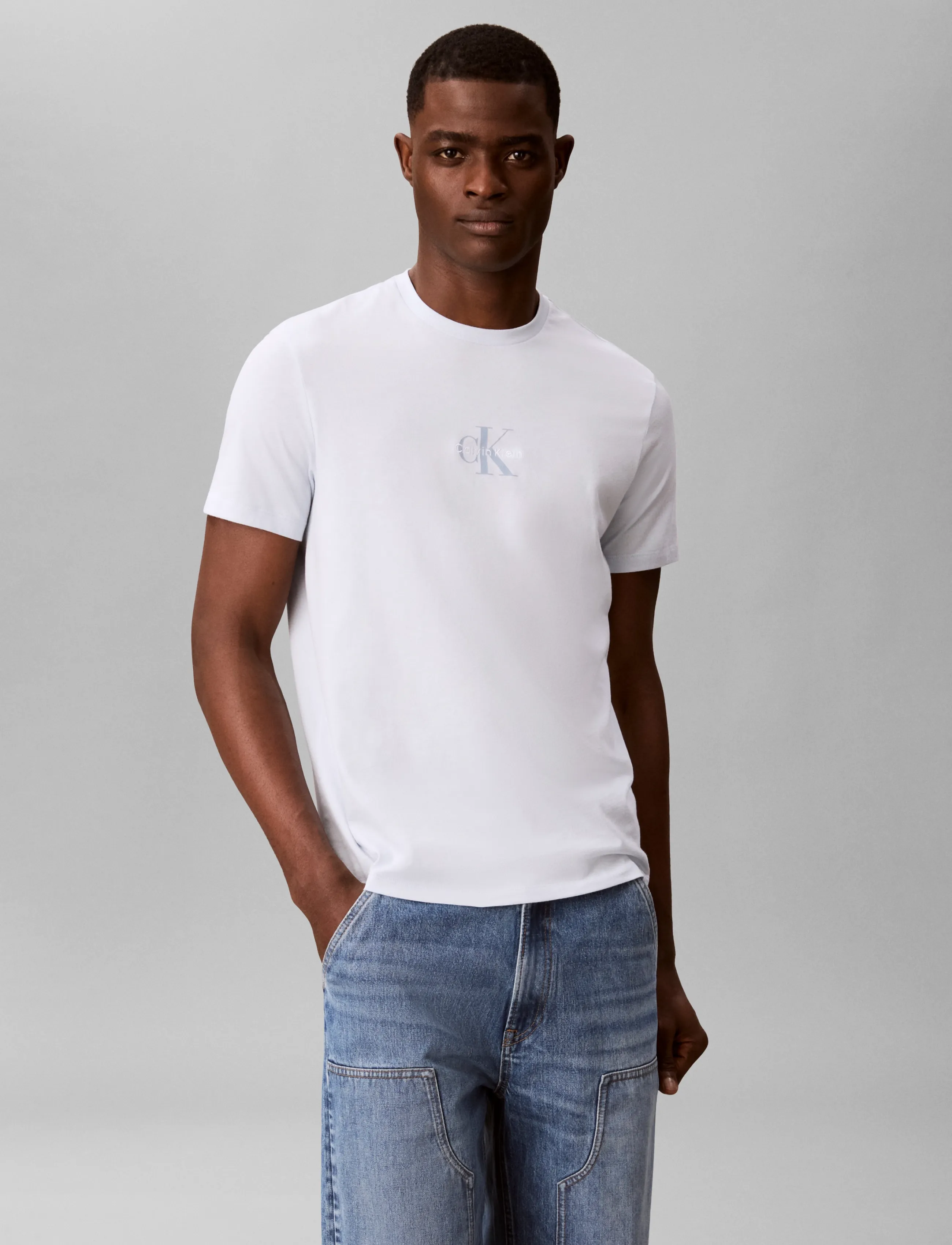 Calvin Klein Jeans - SS 30S MICRO MONOLOGO GRAPHIC TE - kurzärmelige t-shirts - plein air - 3