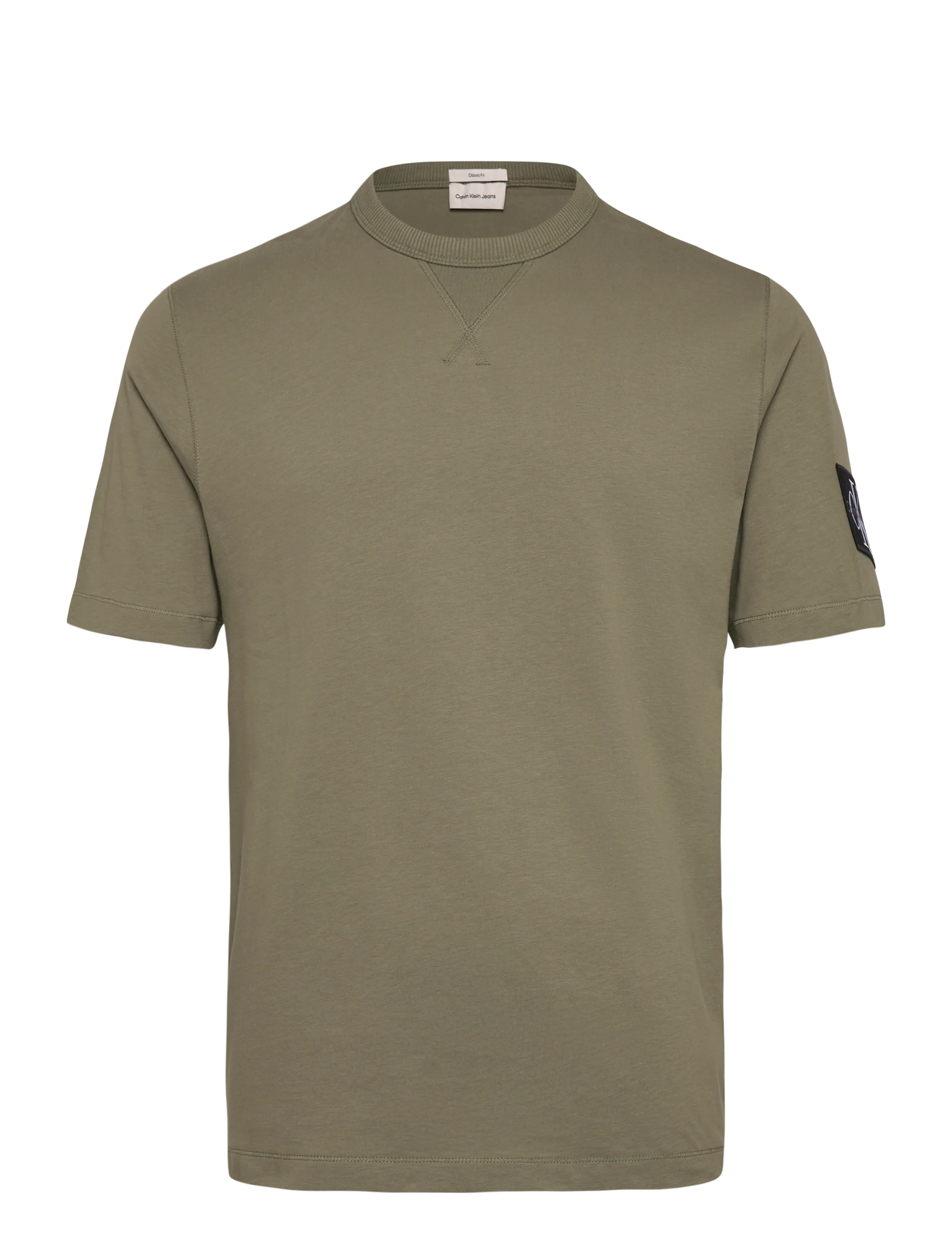 Calvin Klein Jeans BADGE REGULAR TEE - T-särgid - DEEP LICHEN GREEN / khaki/green