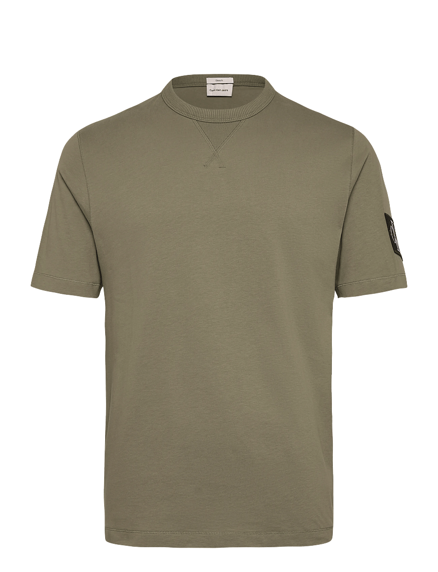 Calvin Klein Jeans - BADGE REGULAR TEE - kortärmade t-shirts - deep lichen green - 1