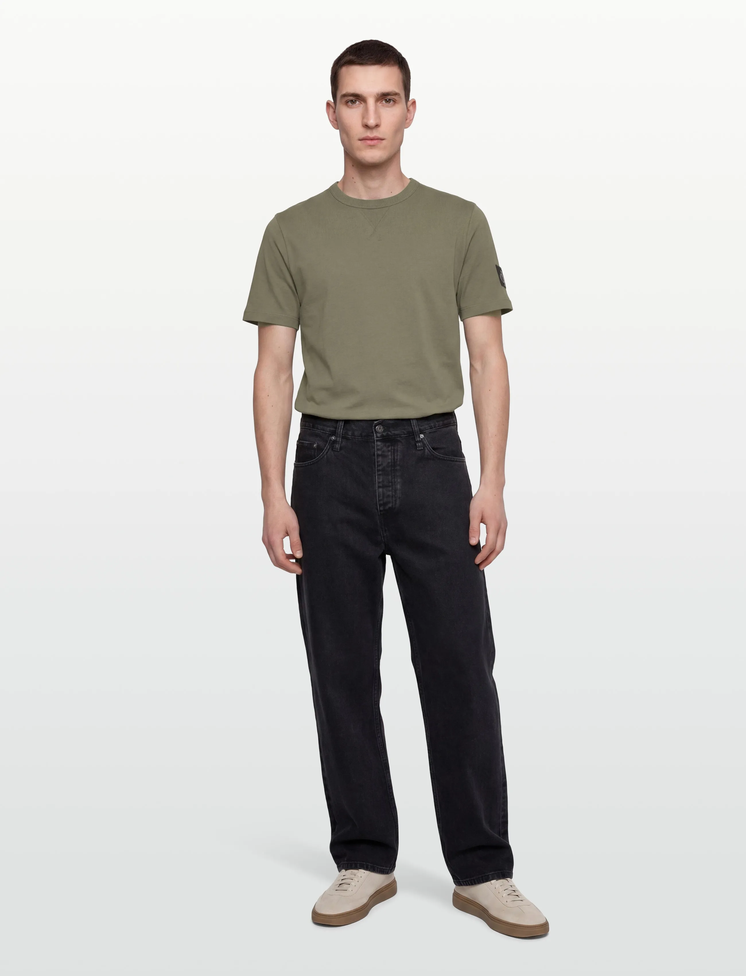 Calvin Klein Jeans BADGE REGULAR TEE - Deals - DEEP LICHEN GREEN / khaki/green