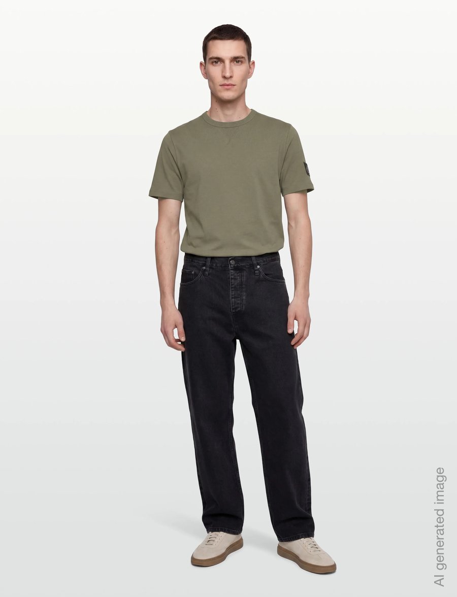 Calvin Klein Jeans - BADGE REGULAR TEE - kortärmade t-shirts - deep lichen green - 0