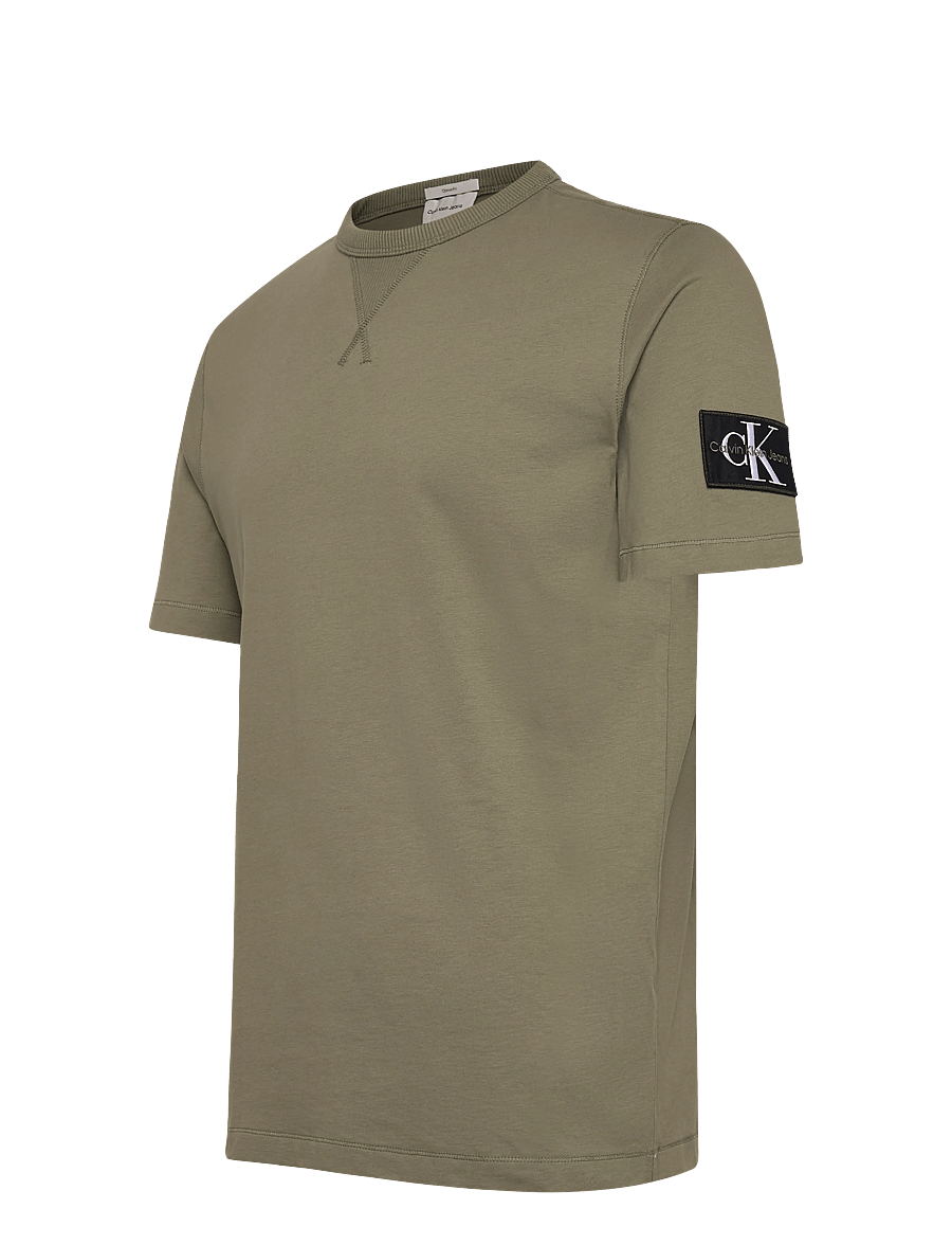 Calvin Klein Jeans - BADGE REGULAR TEE - kortärmade t-shirts - deep lichen green - 3