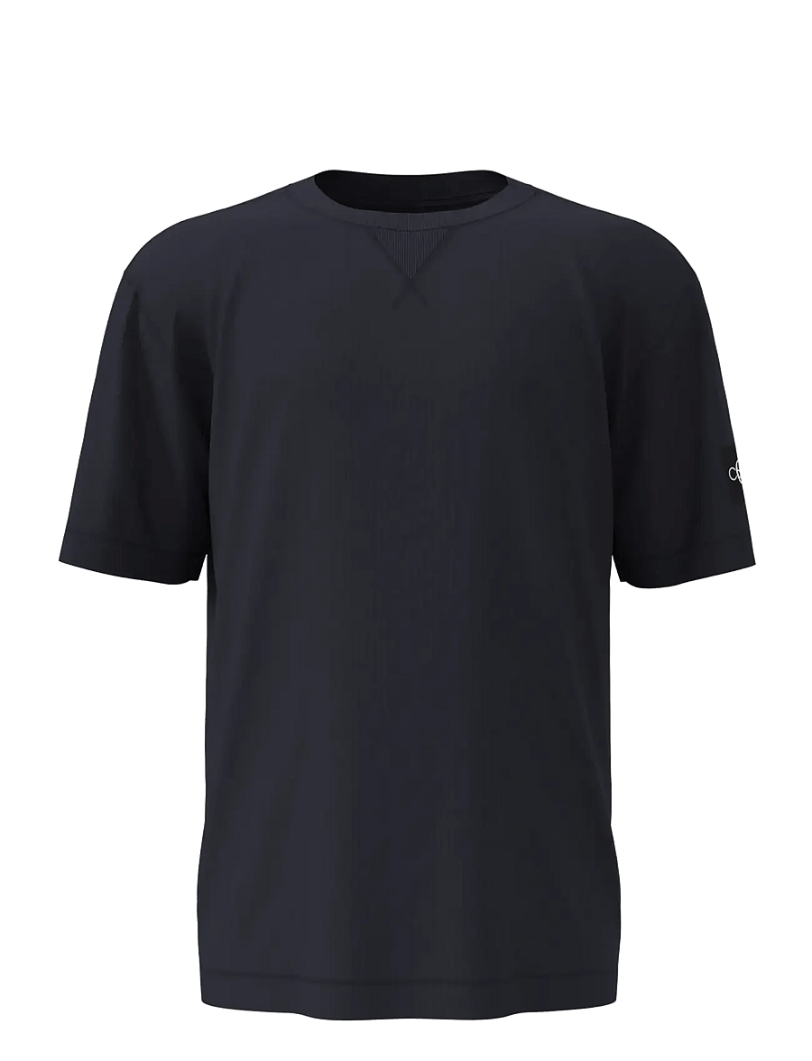 Calvin Klein Jeans - BADGE REGULAR TEE - kurzärmelige t-shirts - night sky - 1
