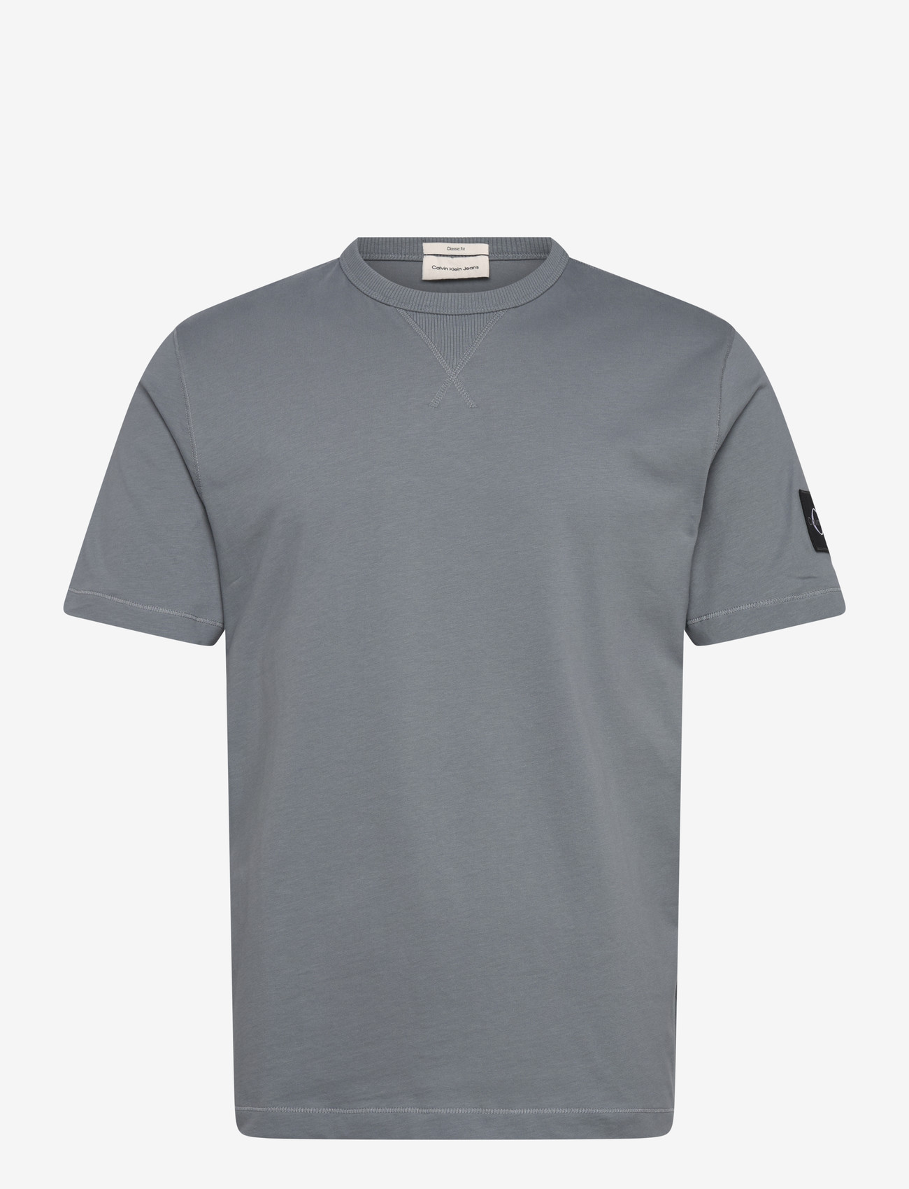 Calvin Klein Jeans - BADGE REGULAR TEE - short-sleeved t-shirts - steel gray - 1