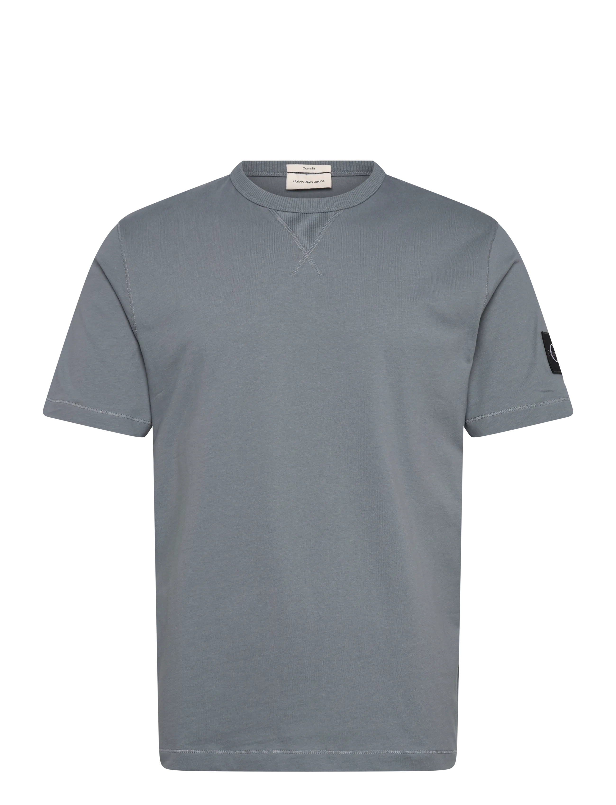 Calvin Klein Jeans - BADGE REGULAR TEE - short-sleeved t-shirts - steel gray - 1