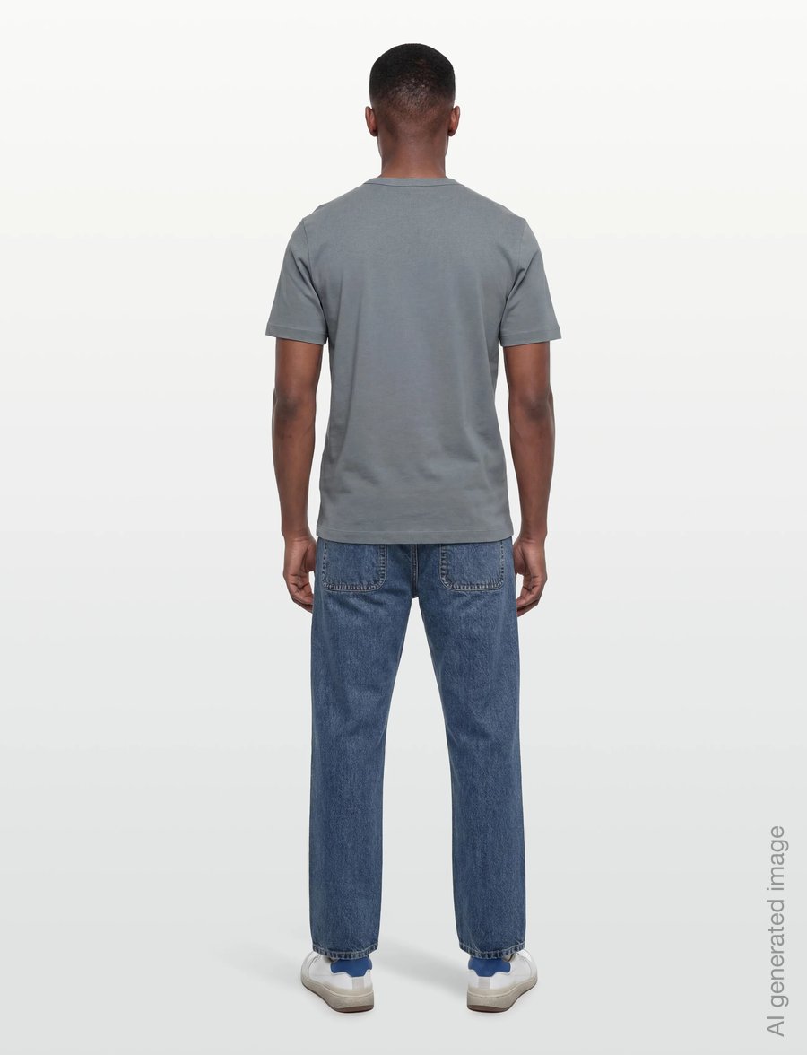 Calvin Klein Jeans - BADGE REGULAR TEE - lühikeste varrukatega t-särgid - steel gray - 5