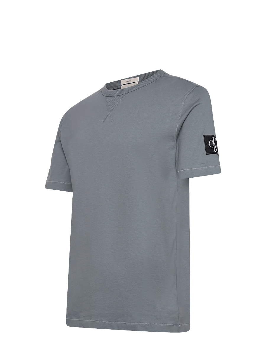 Calvin Klein Jeans - BADGE REGULAR TEE - lühikeste varrukatega t-särgid - steel gray - 3