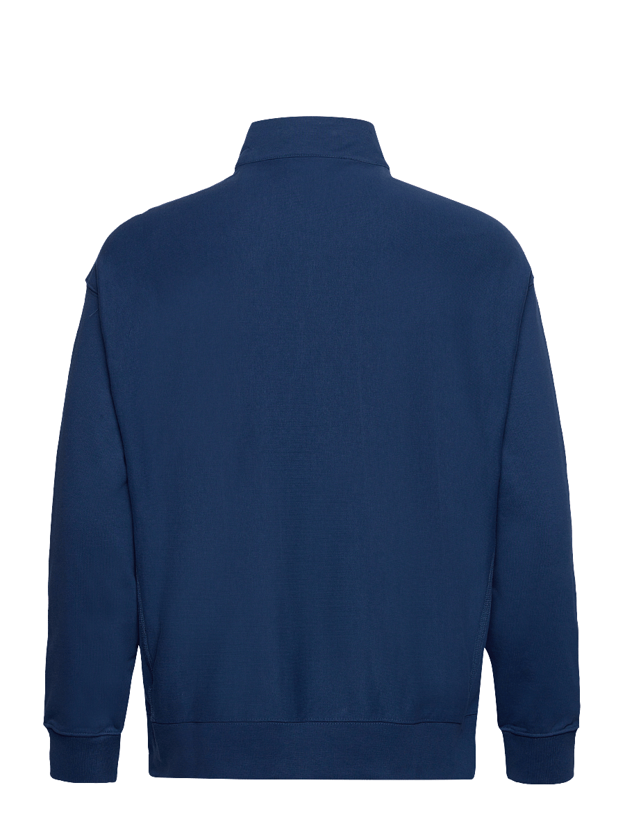 Calvin Klein Jeans - PREMIUM TERRY CHAIN STITCH QTR Z - swetry - blue jean - 2