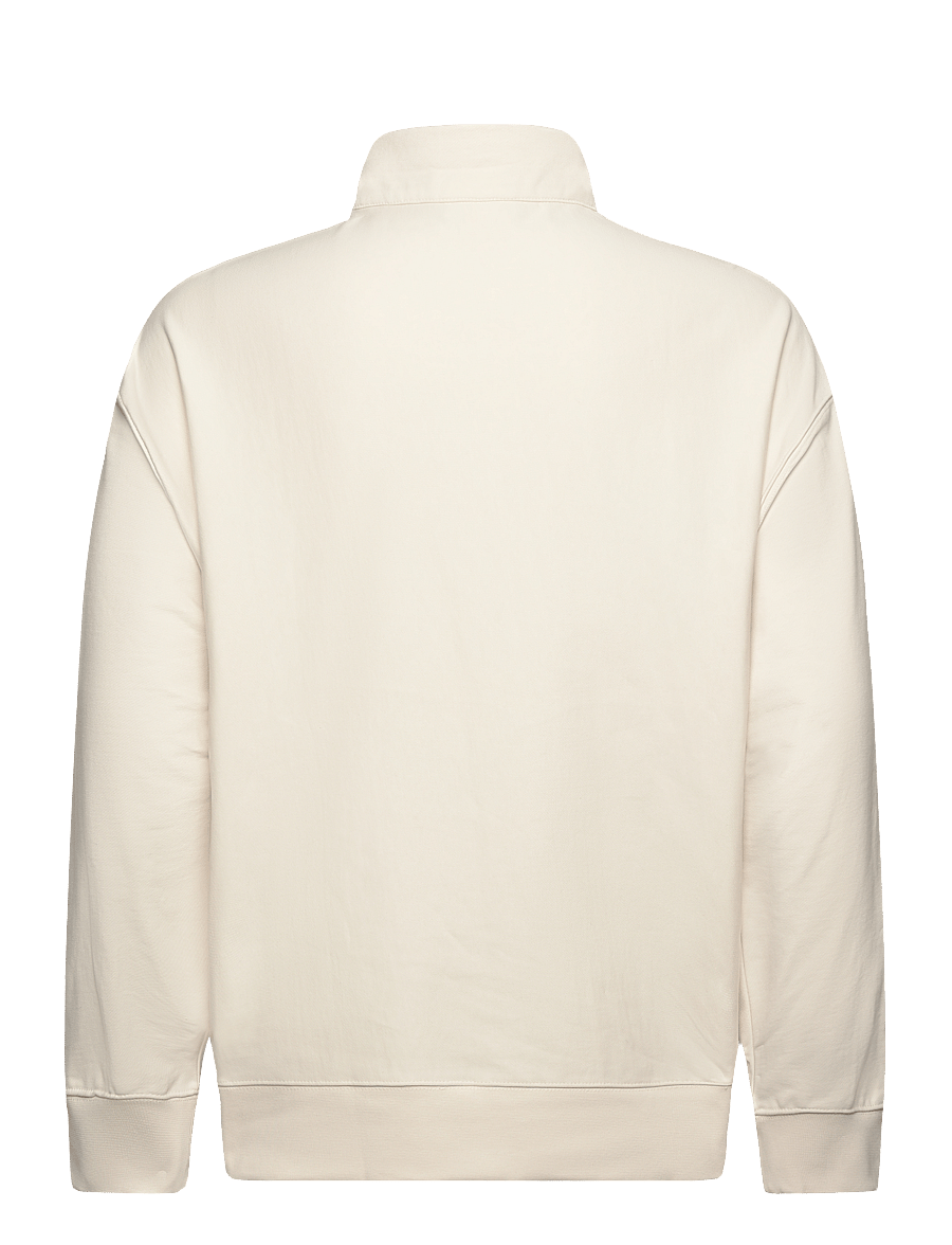Calvin Klein Jeans - PREMIUM TERRY CHAIN STITCH QTR Z - hettupeysur - tofu - 2