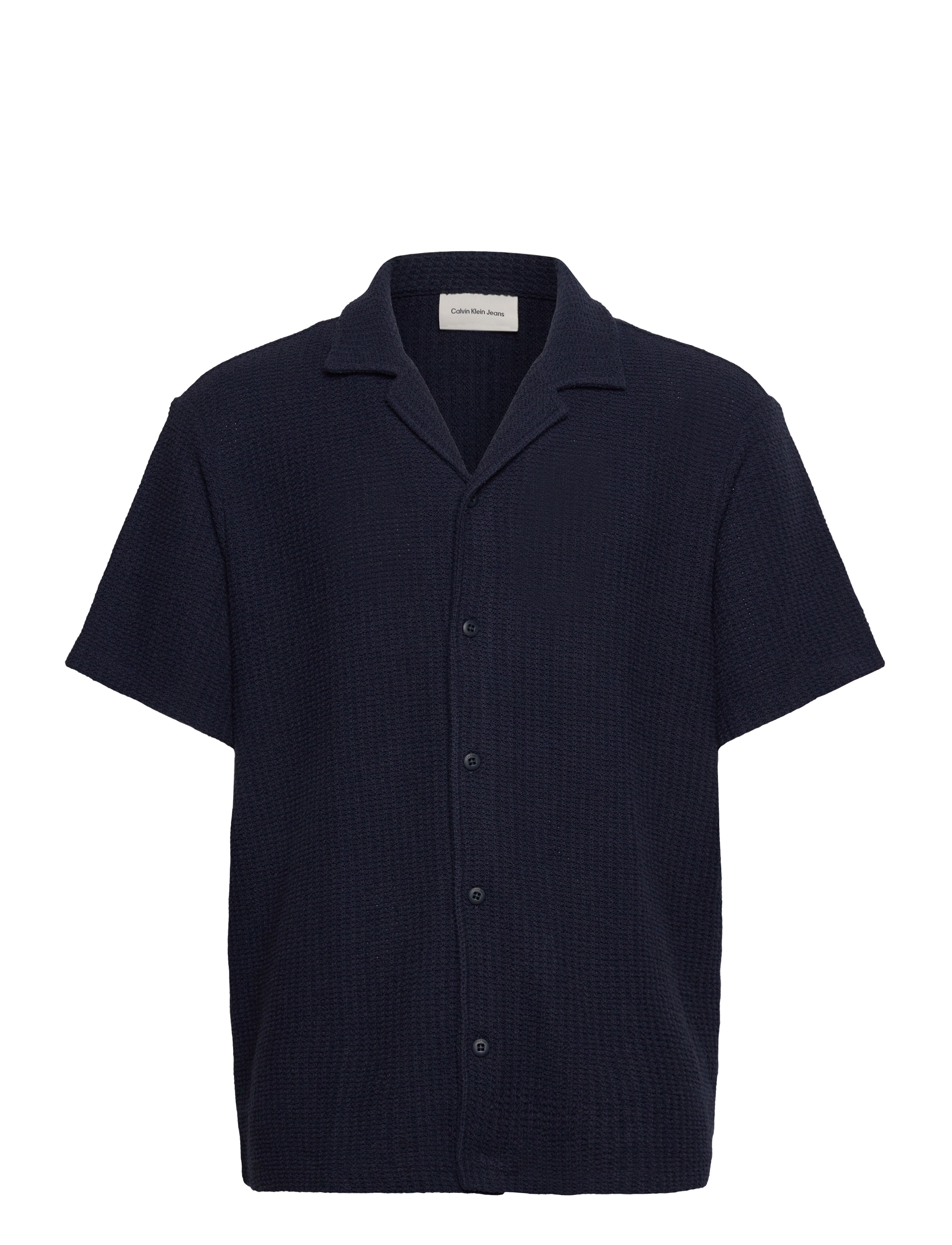 Calvin Klein Jeans SS TCK STTCH RLXD CM - Skjorter - DARK SAPPHIRE / navy