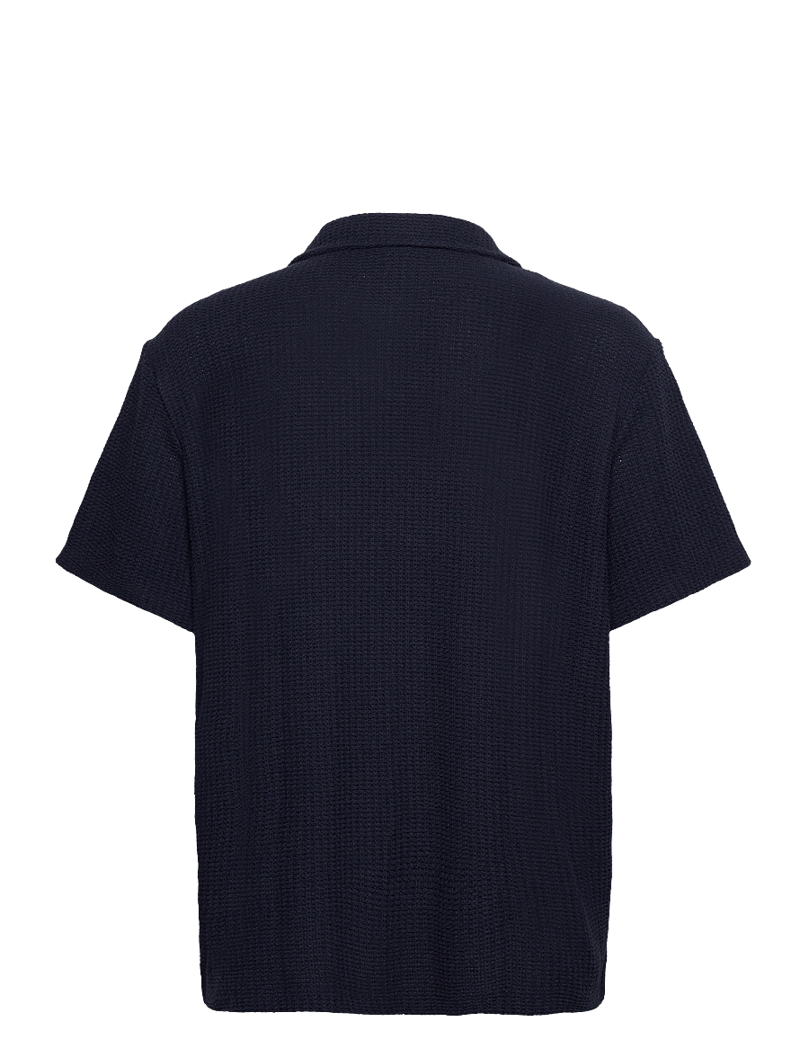 Calvin Klein Jeans - SS TCK STTCH RLXD CM - kortærmede skjorter - dark sapphire - 1