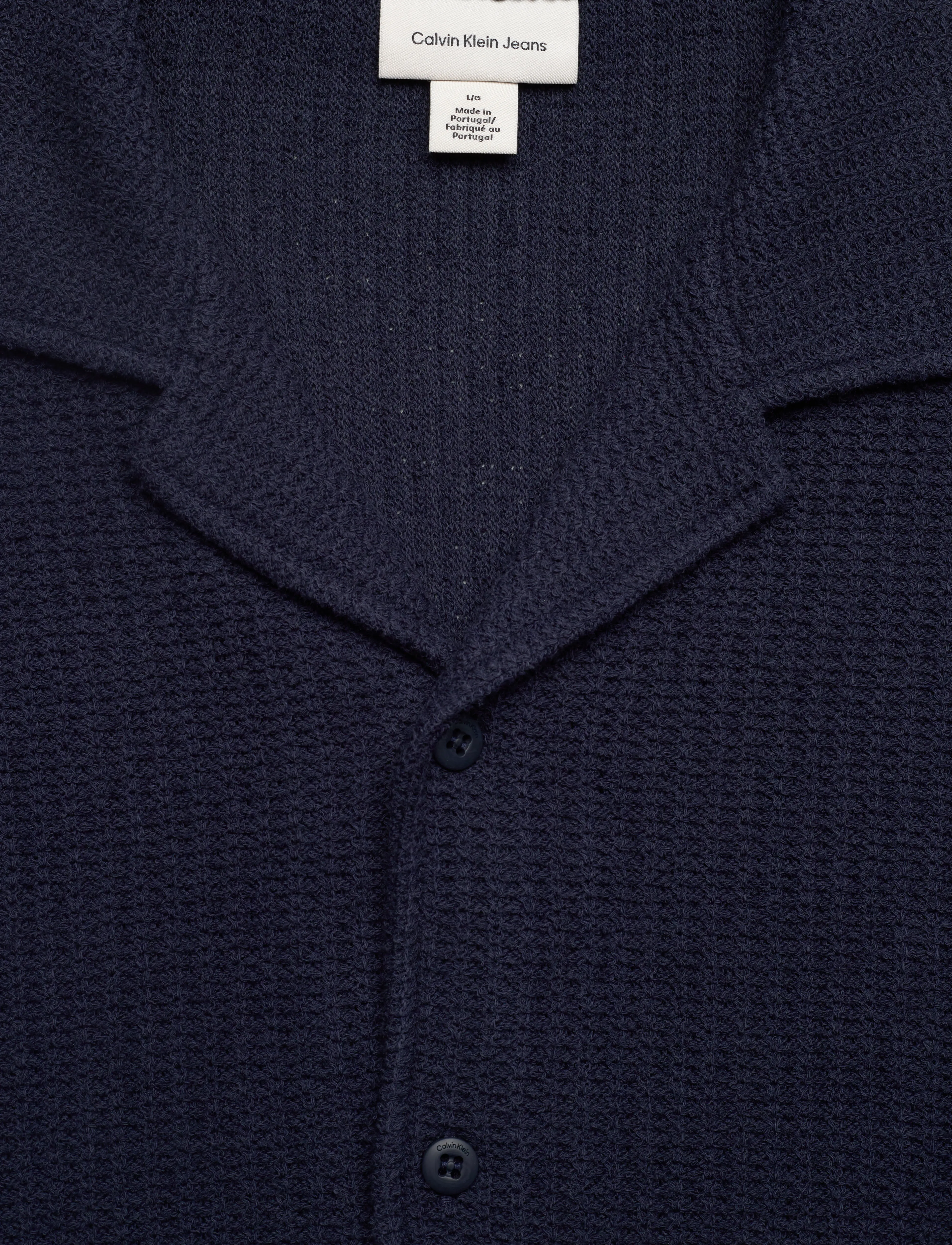 Calvin Klein Jeans - SS TCK STTCH RLXD CM - kurzarmhemden - dark sapphire - 2