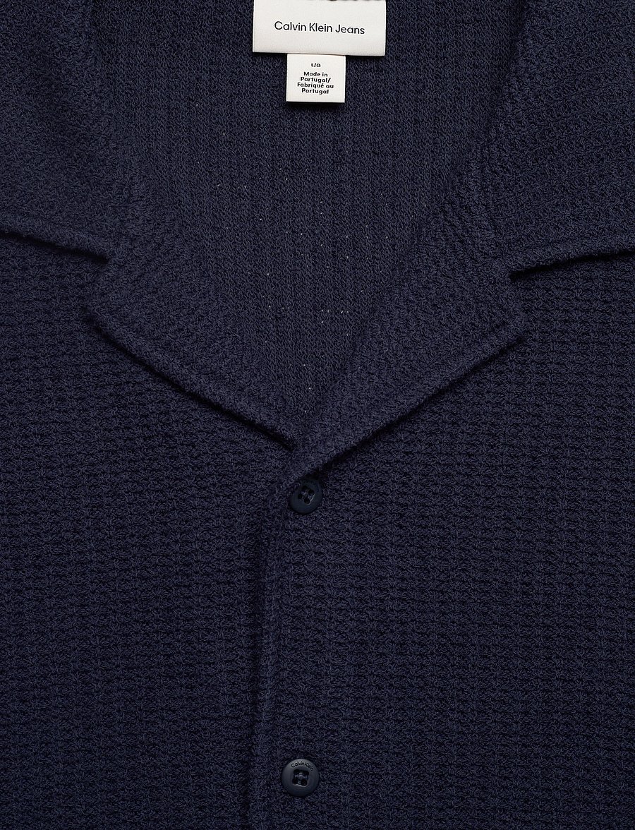 Calvin Klein Jeans - SS TCK STTCH RLXD CM - kortærmede skjorter - dark sapphire - 2