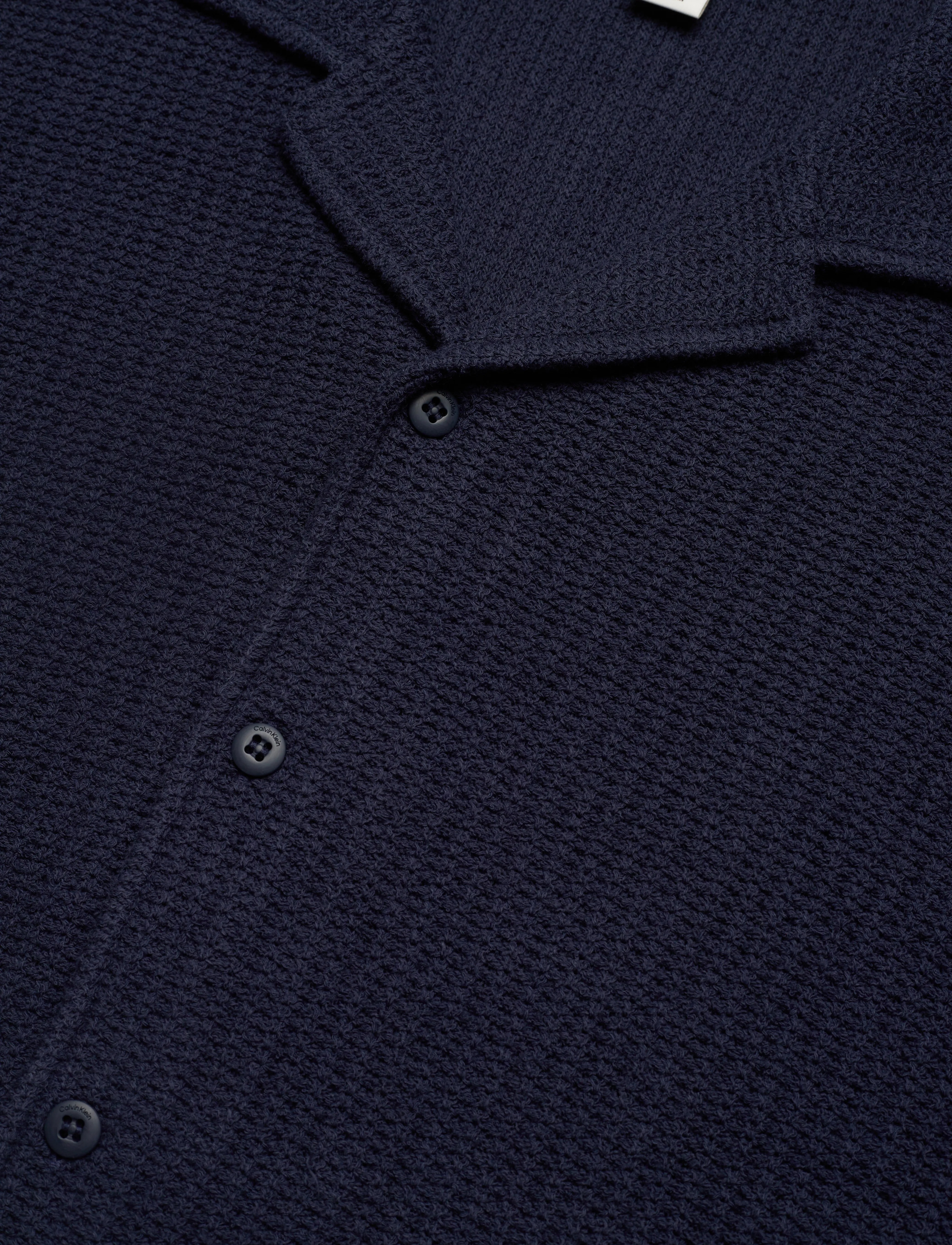 Calvin Klein Jeans - SS TCK STTCH RLXD CM - kurzarmhemden - dark sapphire - 3