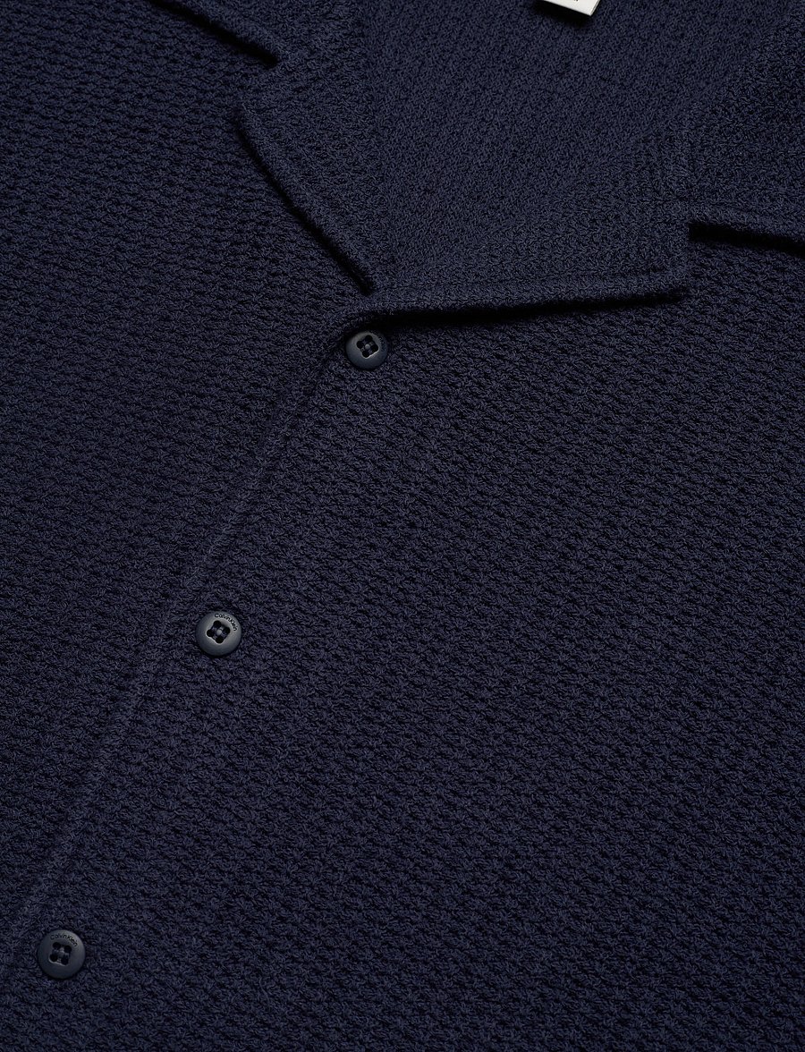 Calvin Klein Jeans - SS TCK STTCH RLXD CM - kortærmede skjorter - dark sapphire - 3