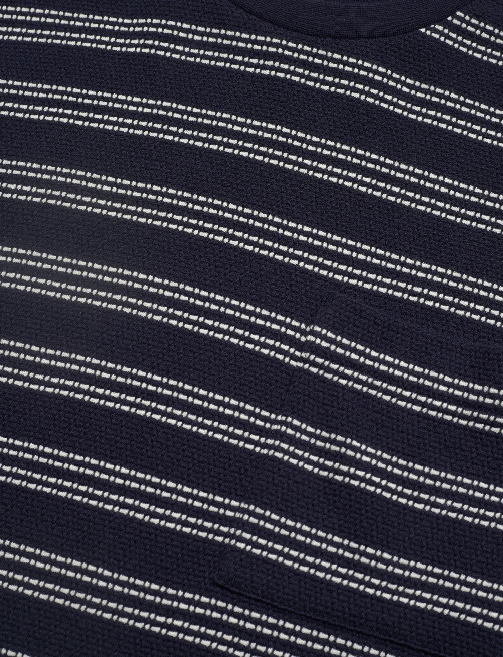 Calvin Klein Jeans - SS STRIPE JACQUARD RLXD POCKET T - lühikeste varrukatega t-särgid - night sky - 2