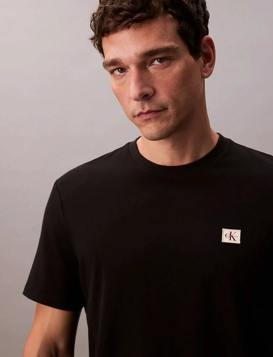 Calvin Klein Jeans - SS BADGE 30S JERSEY CLASSIC TEE - lühikeste varrukatega t-särgid - black - 5