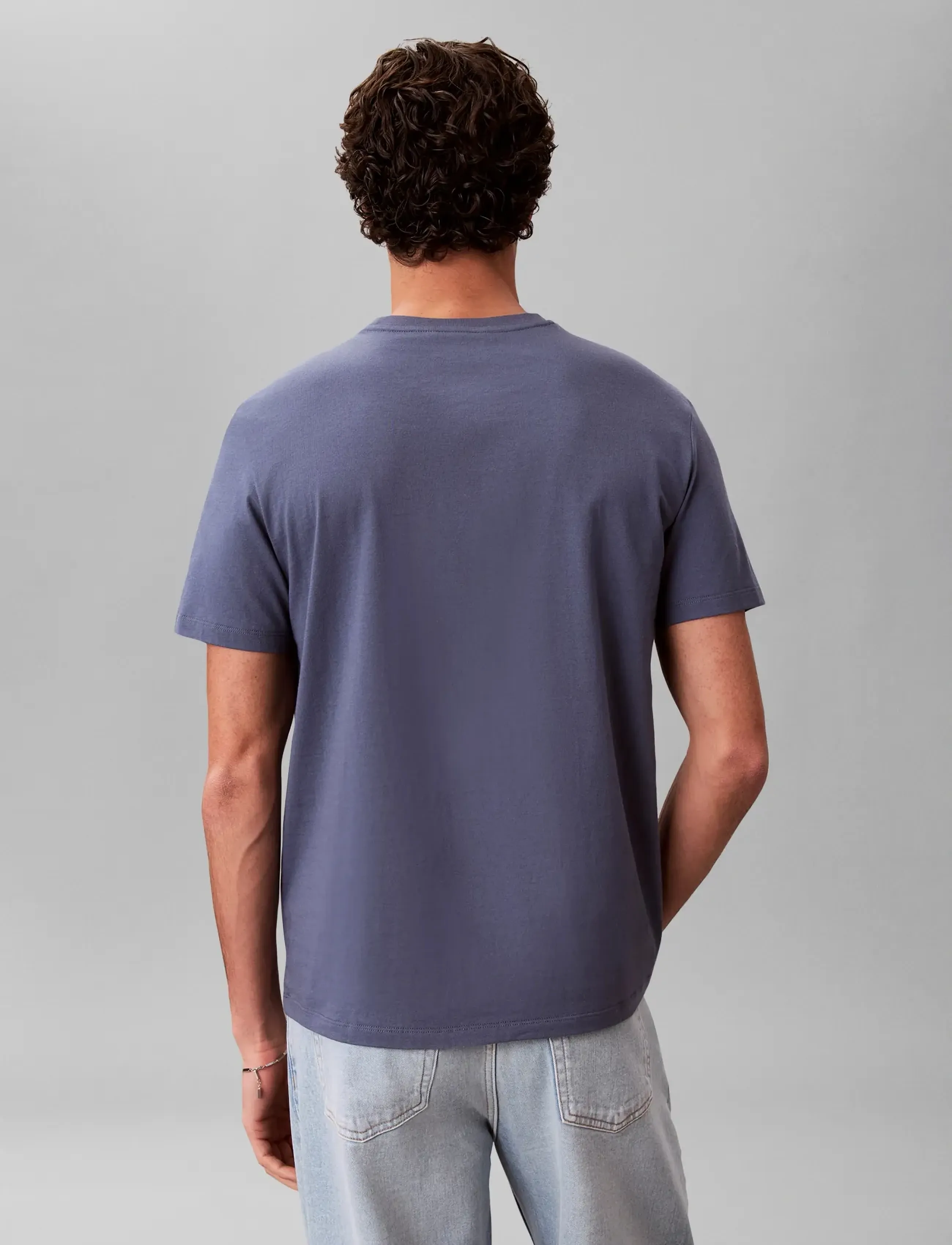 Calvin Klein Jeans - SS BADGE 30S JERSEY CLASSIC TEE - lühikeste varrukatega t-särgid - blue nomad - 4
