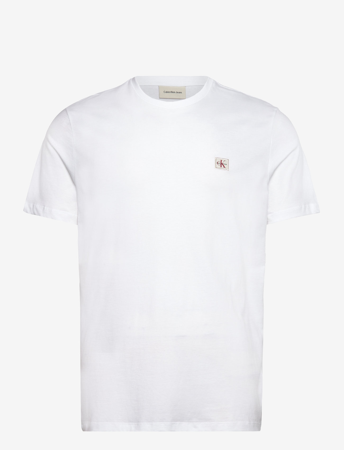 Calvin Klein Jeans - SS BADGE 30S JERSEY CLASSIC TEE - kortærmede t-shirts - bright white - 1