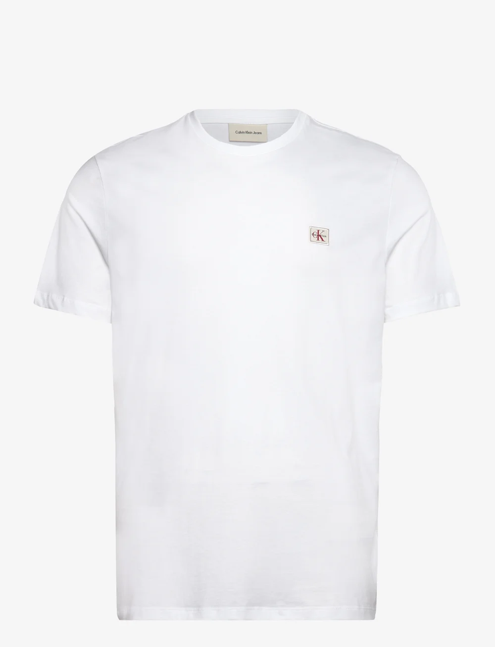 Calvin Klein Jeans - SS BADGE 30S JERSEY CLASSIC TEE - short-sleeved t-shirts - bright white - 1