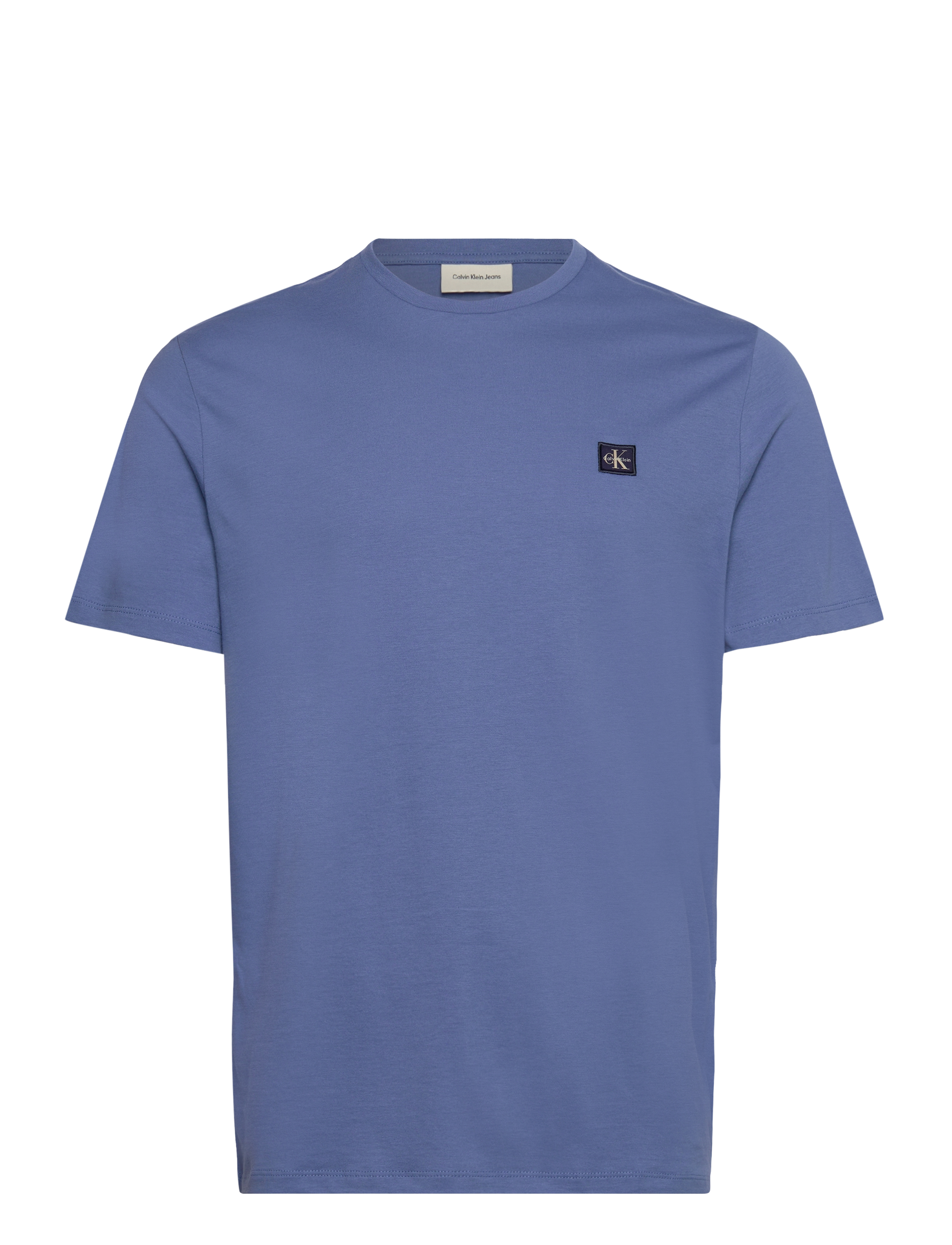 Calvin Klein Jeans SS BADGE 30S JERSEY CLASSIC TEE - Tøj - DULL NILE BLUE / white