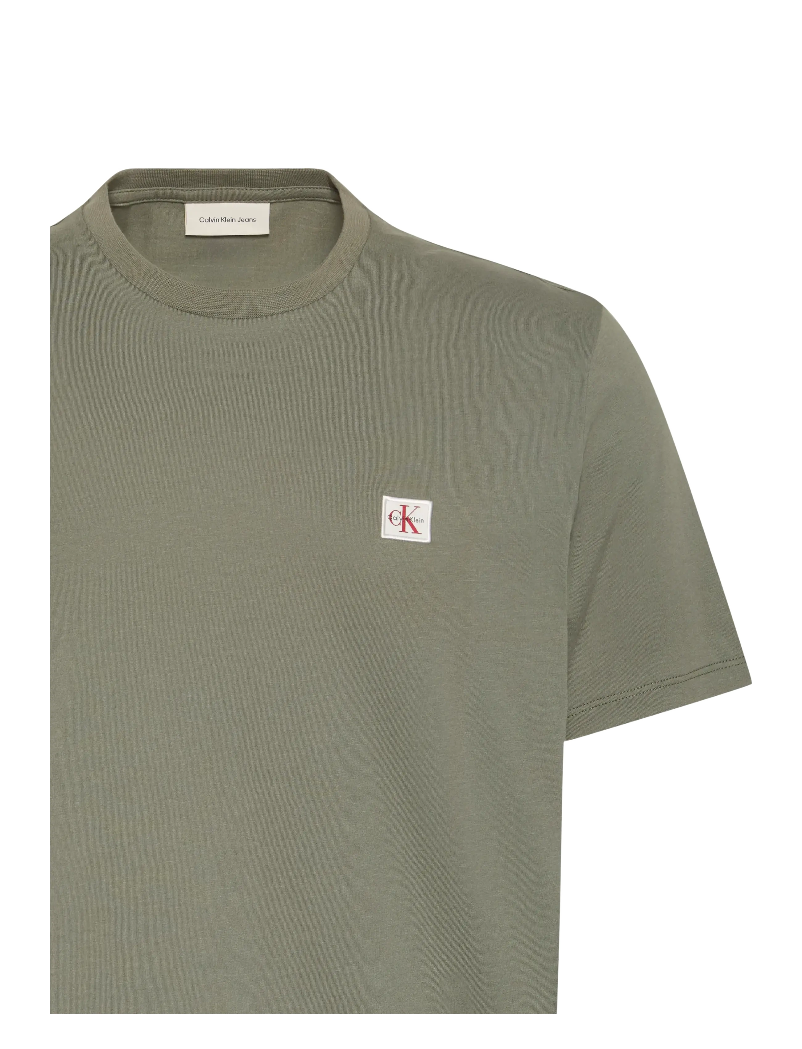 Calvin Klein Jeans - SS BADGE 30S JERSEY CLASSIC TEE - lühikeste varrukatega t-särgid - dusty olive - 3